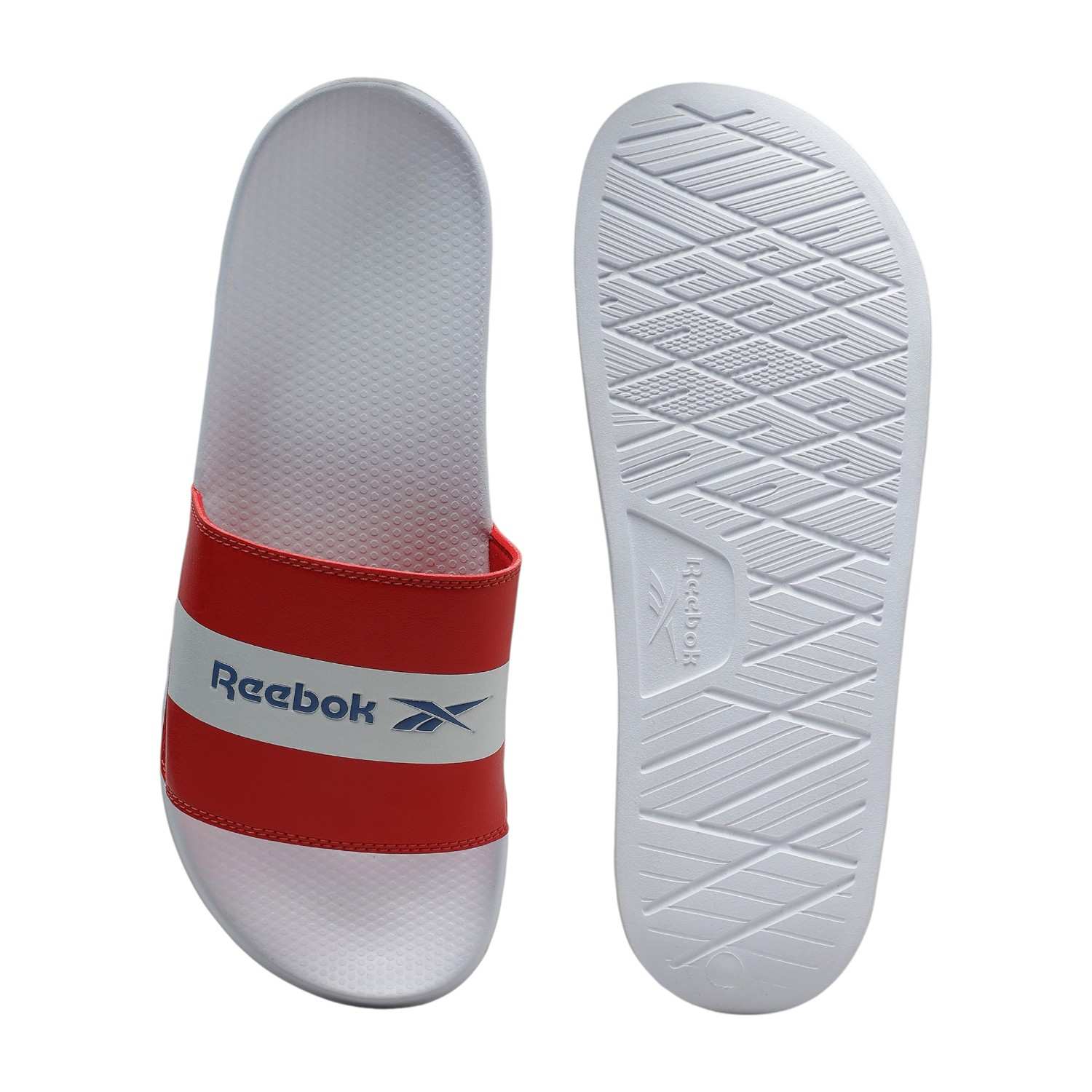 Men White Fusion Slide - Men White Sandals & Slippers