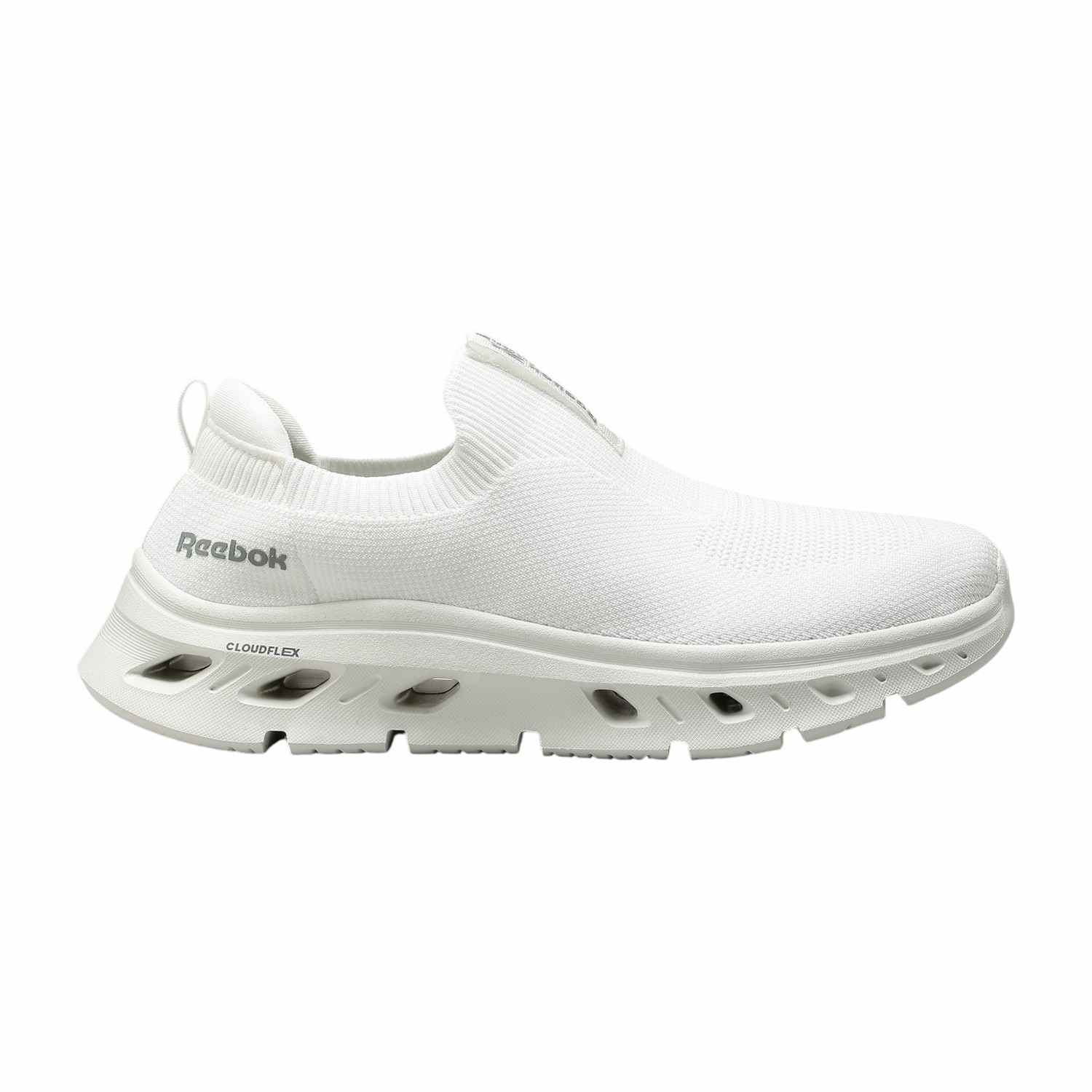 Men White Cloudflex Highlighter - Men White Walking Shoes