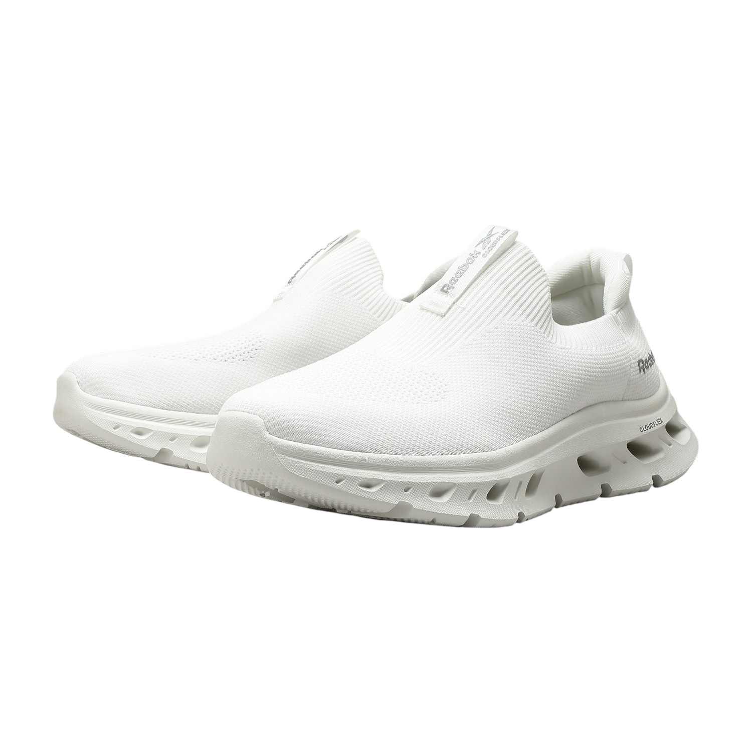 Men White Cloudflex Highlighter - Men White Walking Shoes
