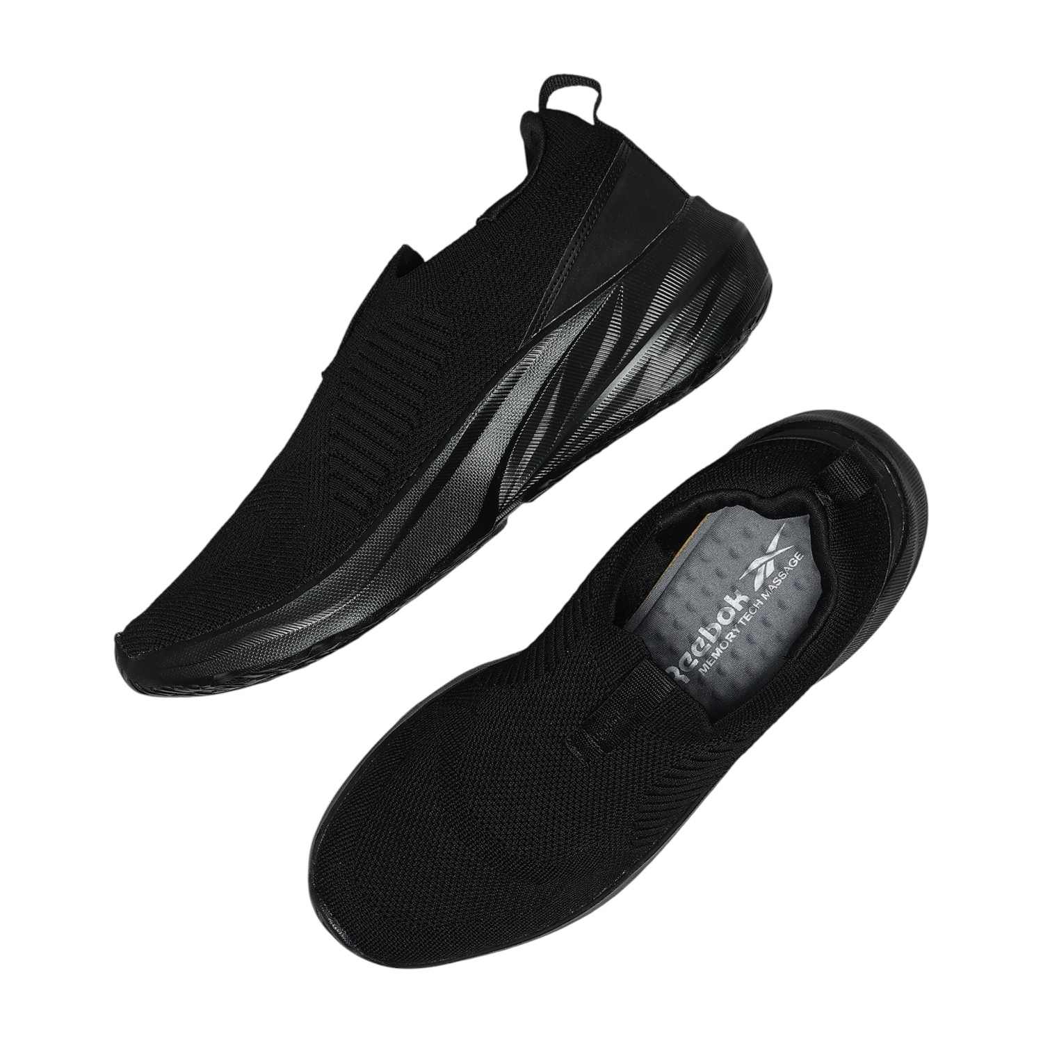 Men Black Astrofoam Auro - Men Black Walking Shoes