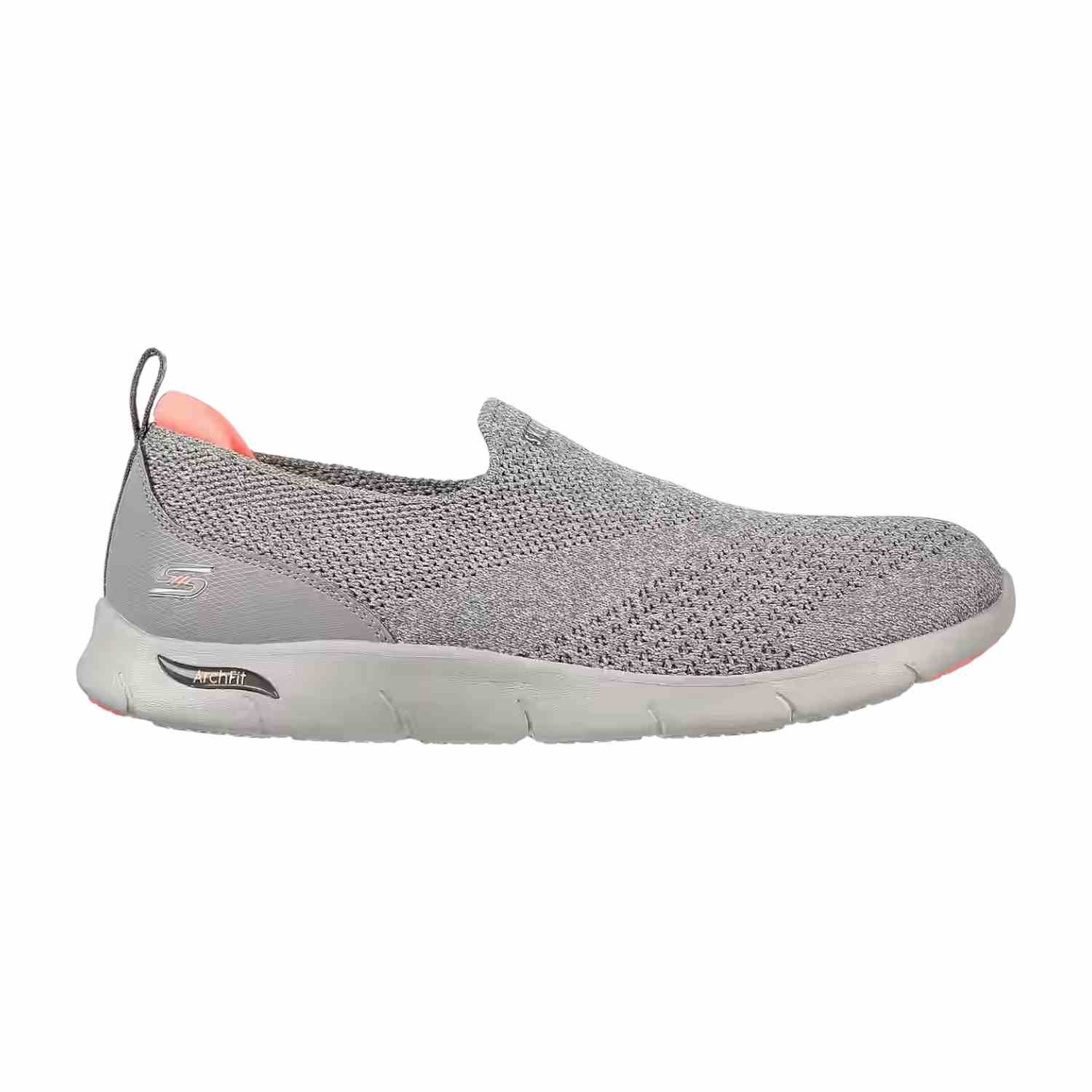 Grey Women Arch Fit Refine - Don'T Go Slip On Sneakers