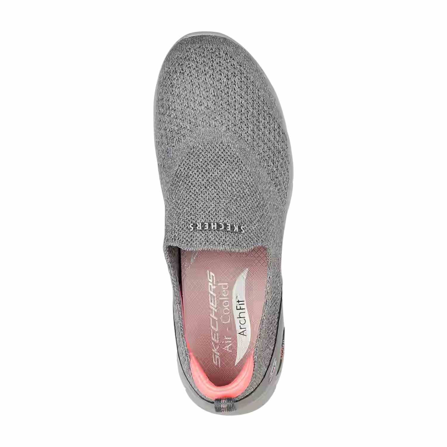 Grey Women Arch Fit Refine - Don'T Go Slip On Sneakers
