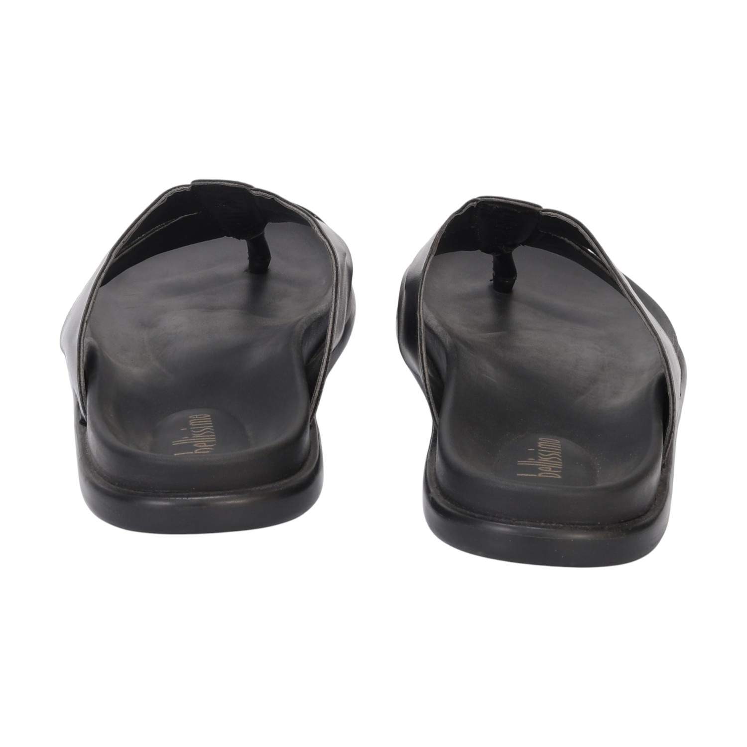 Men Black Comfort Chappal