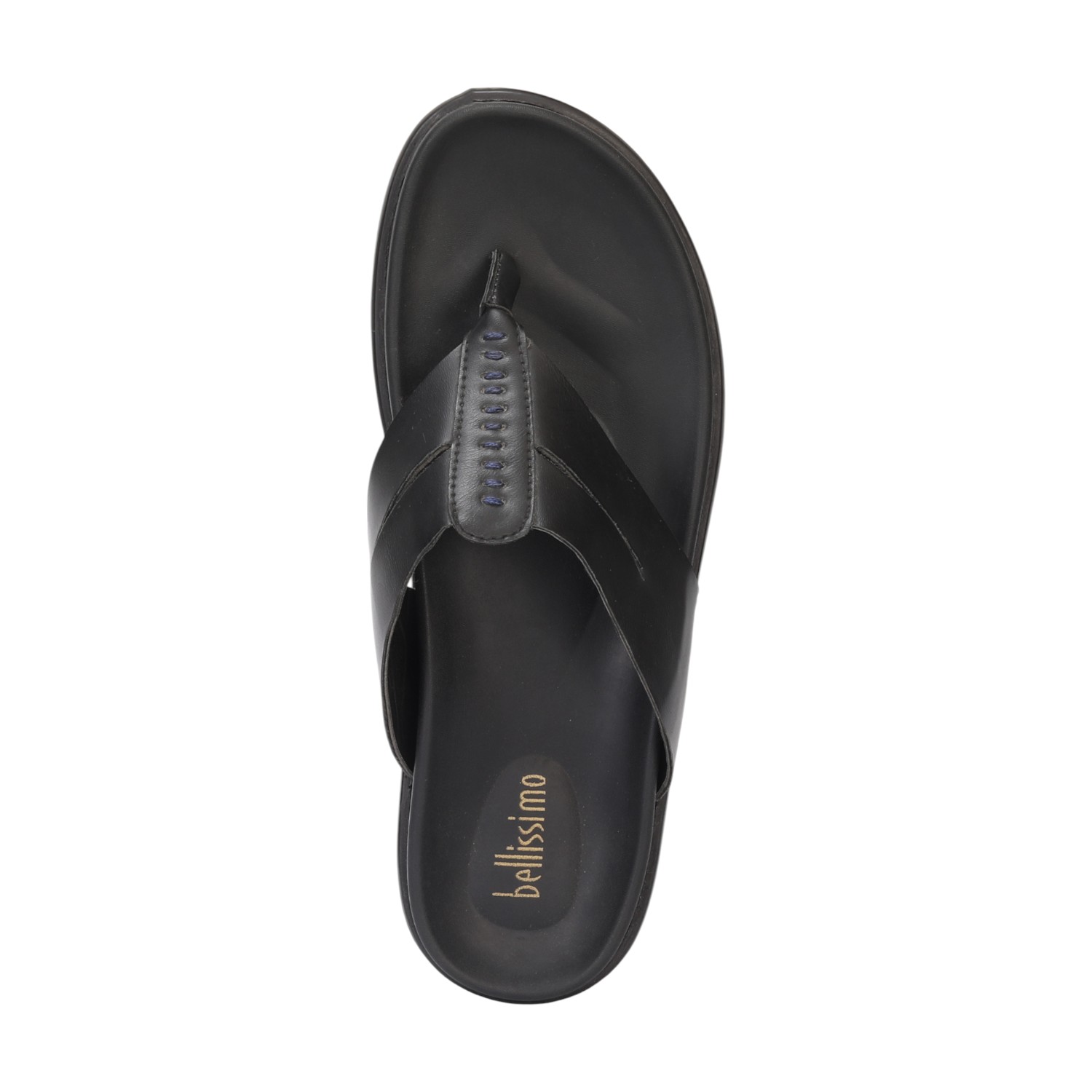 Men Black Comfort Chappal