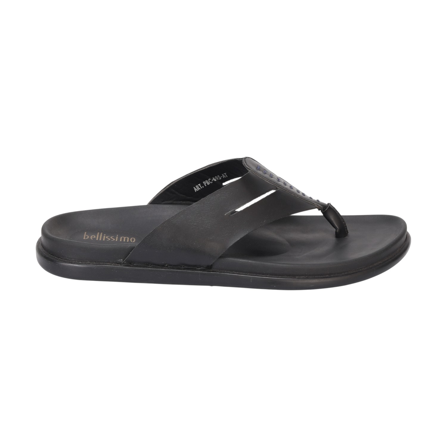 Men Black Comfort Chappal