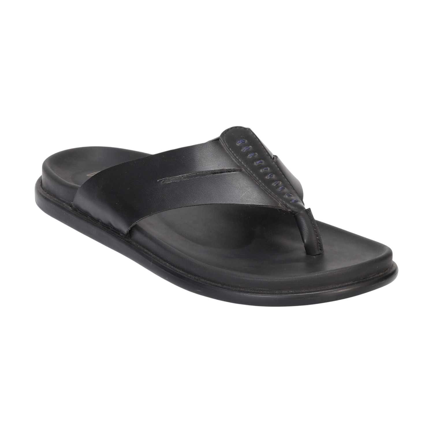 Men Black Comfort Chappal