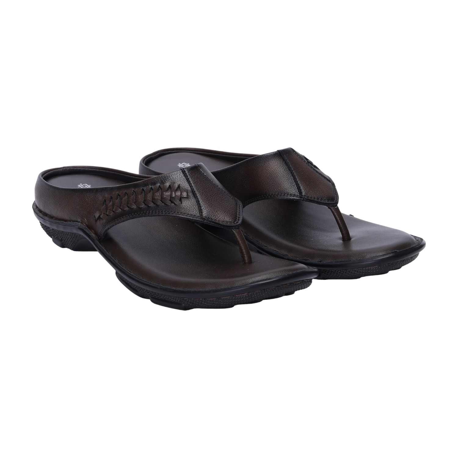 Men Brown Comfort Chappals