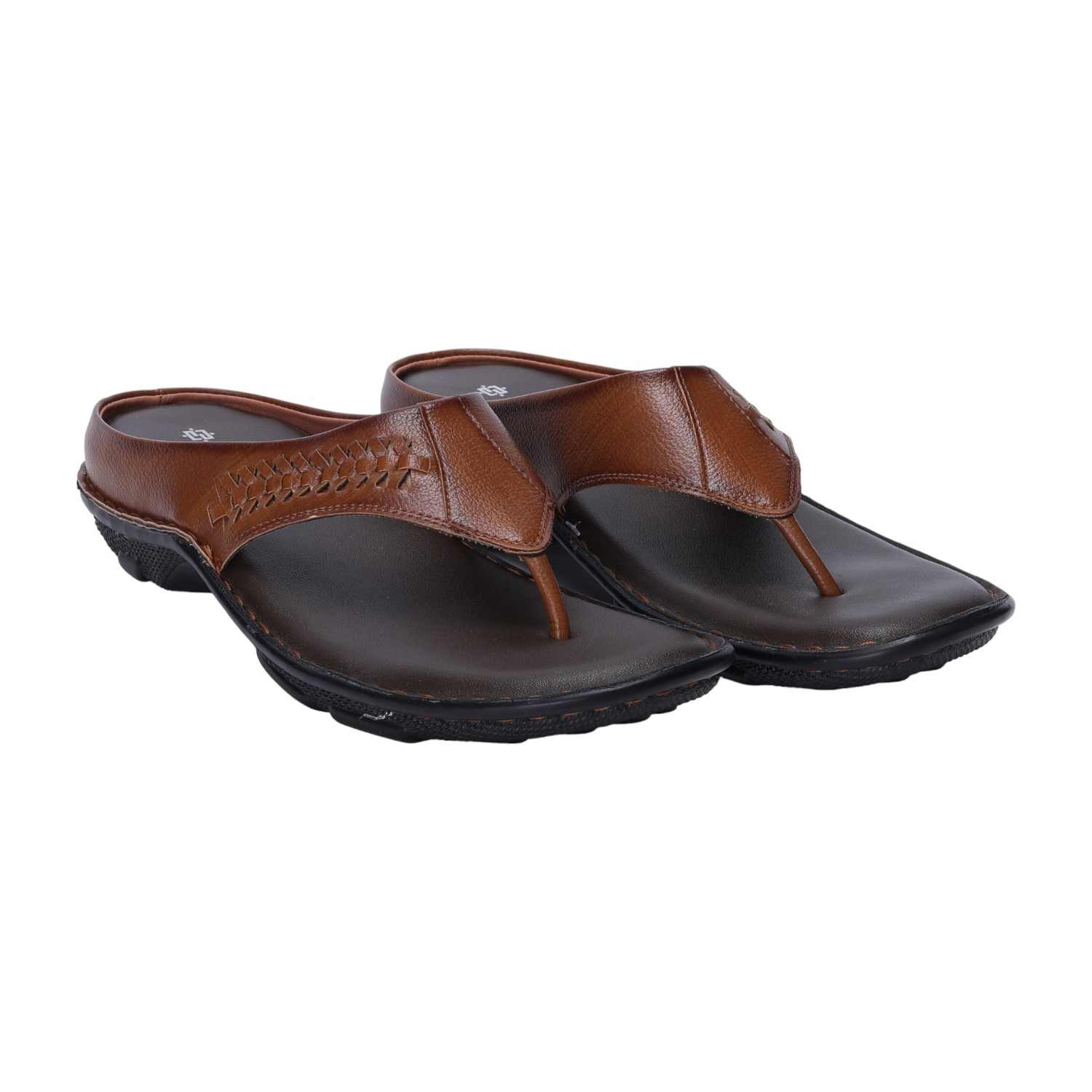 Men Tan Comfort Chappals