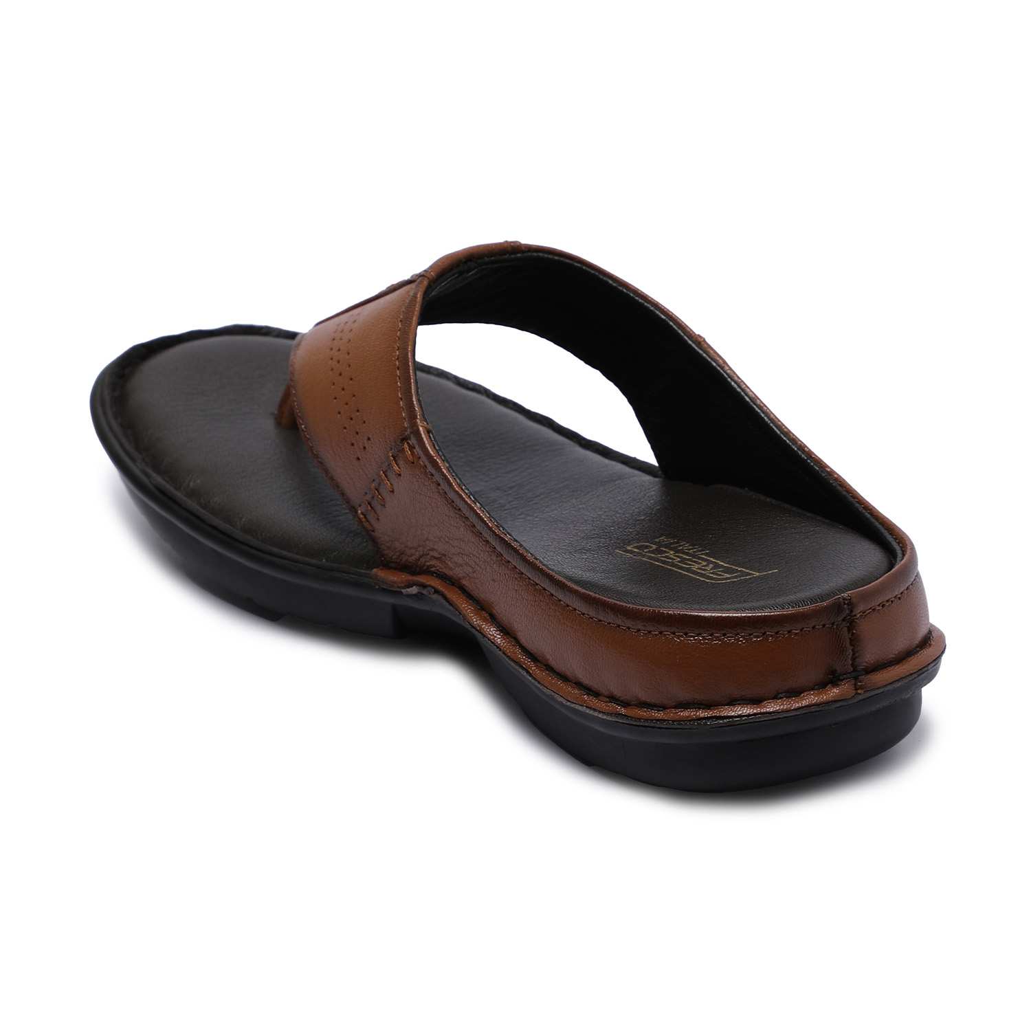 Tan Leather Comfort  chappal For Men