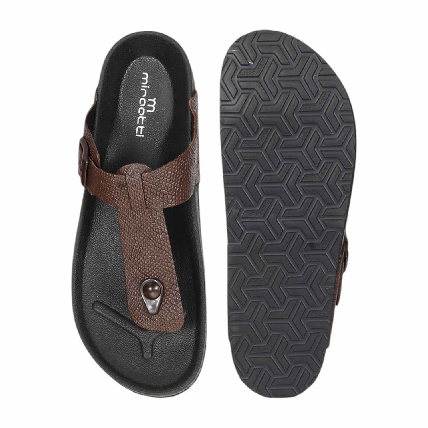 Men Pine Thongs with Adjustable Buckle Strap