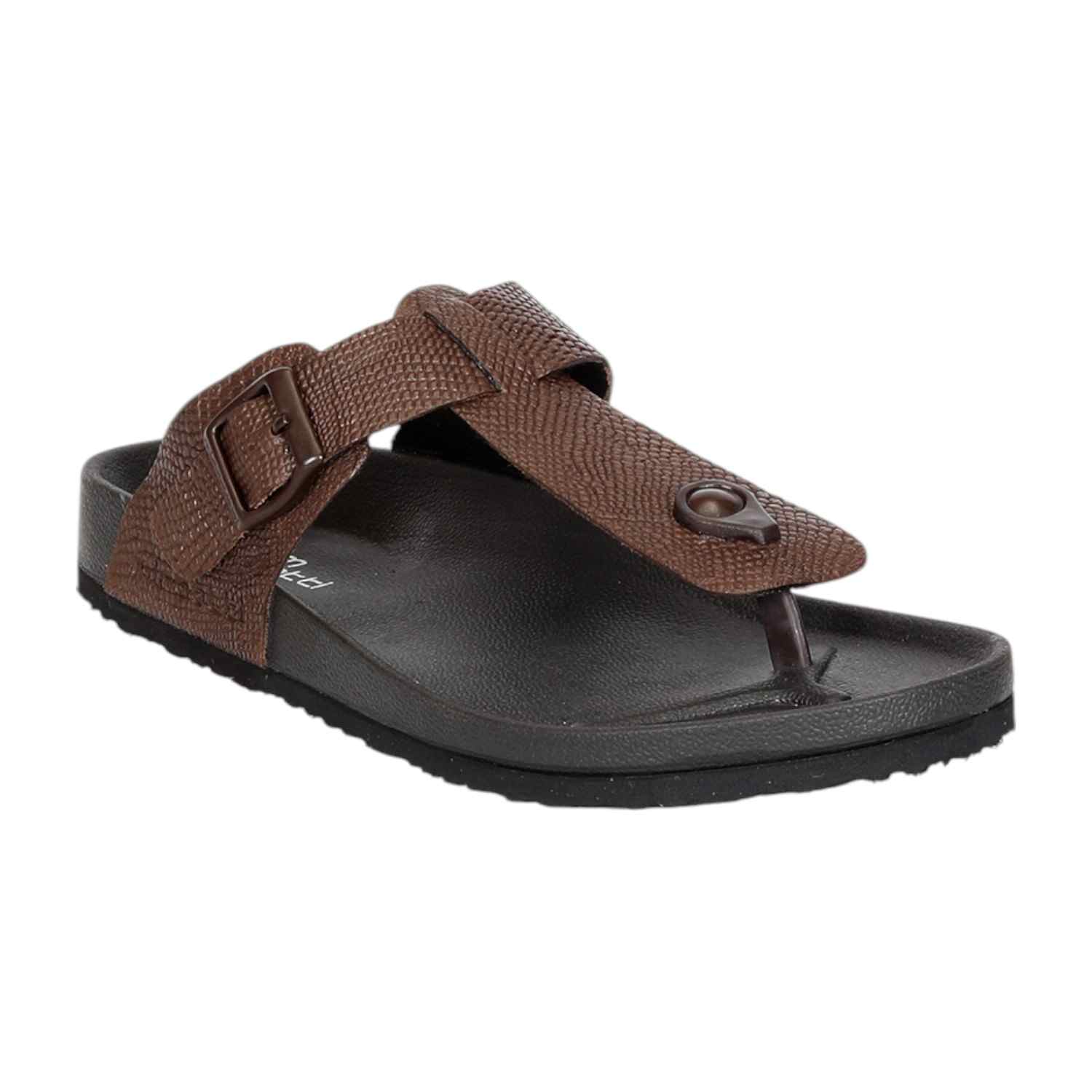Men Pine Thongs with Adjustable Buckle Strap