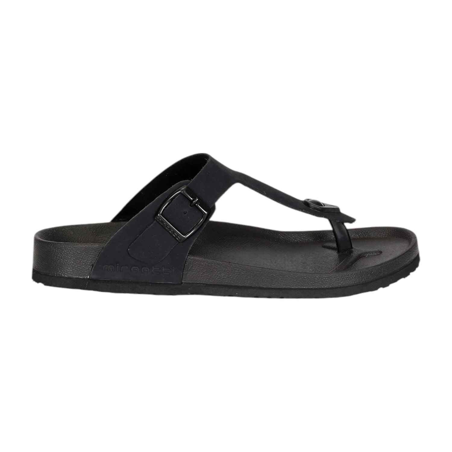 Men Navy Thongs with Buckle Strap