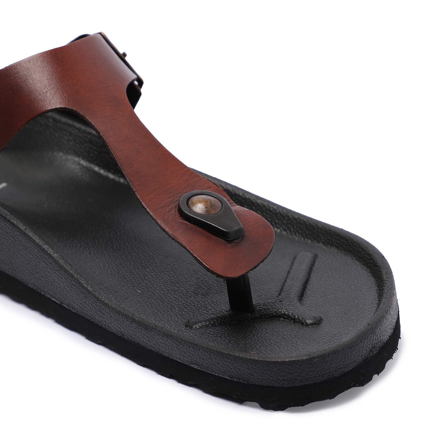 Pine Casual T-Strap chappal with Buckle For Men