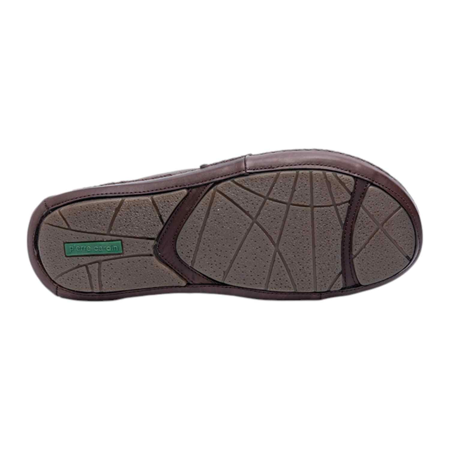 Mens Leather slipper Café