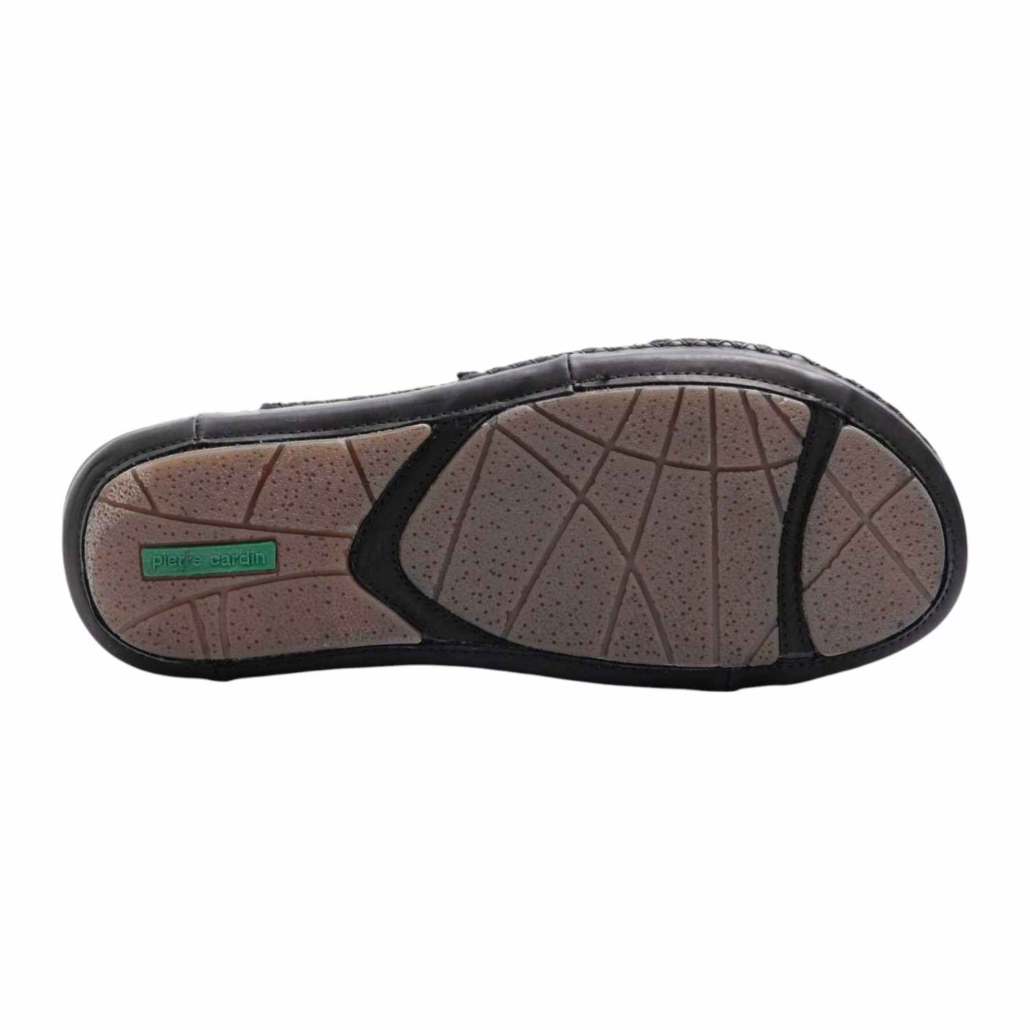 Pierre Cardin | Men's leather Thong Black|5
