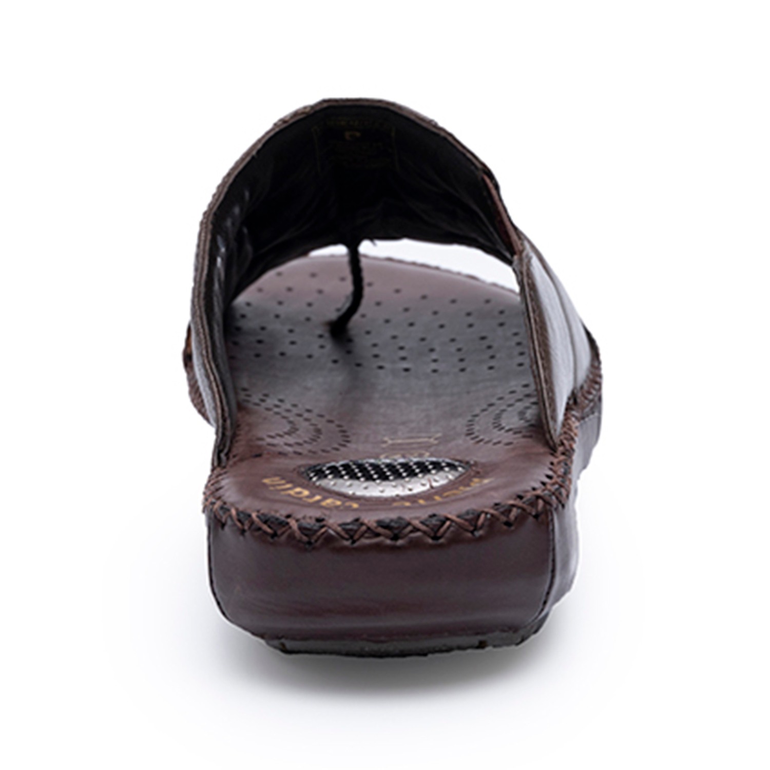 Mens Leather slipper Café