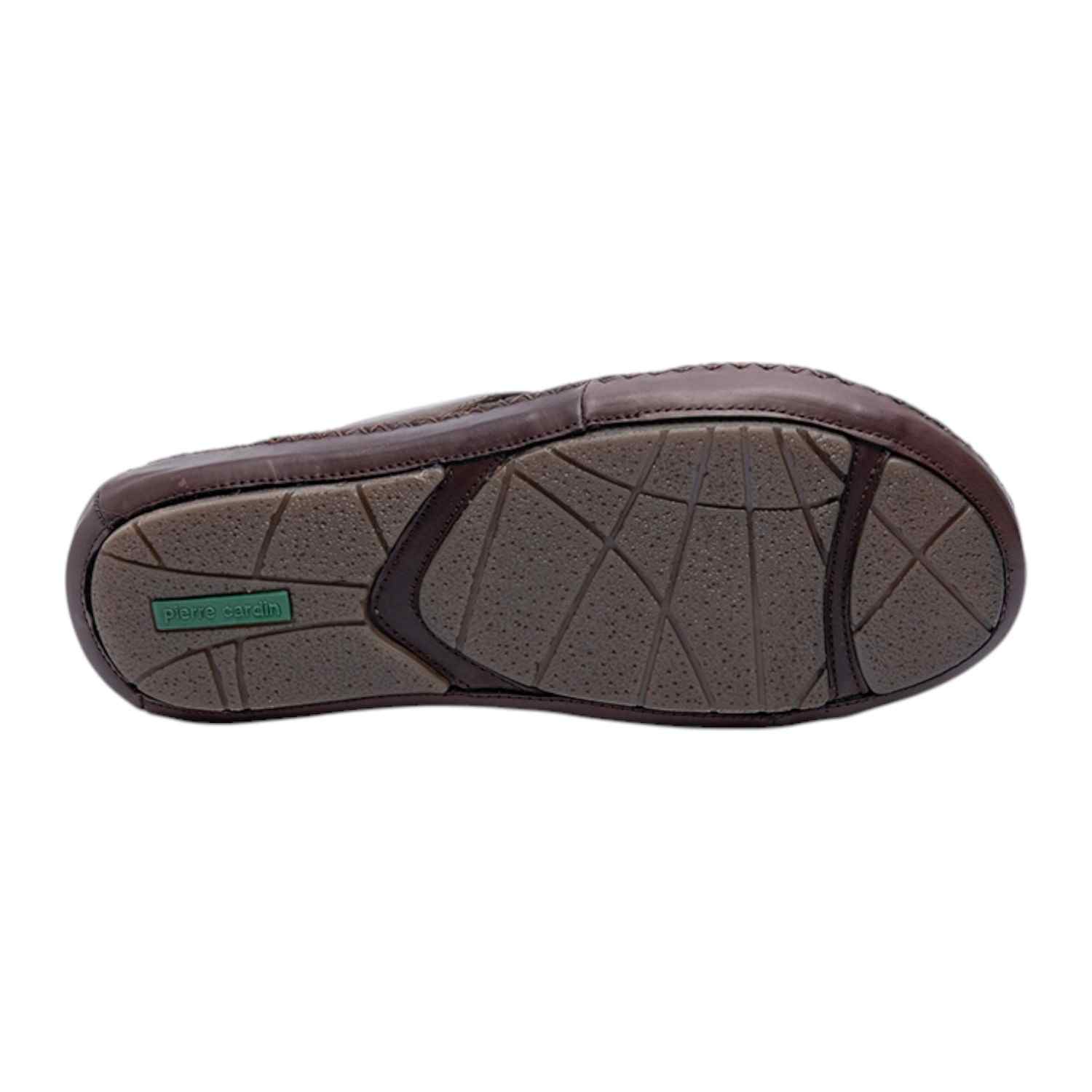 Mens Leather slipper Café