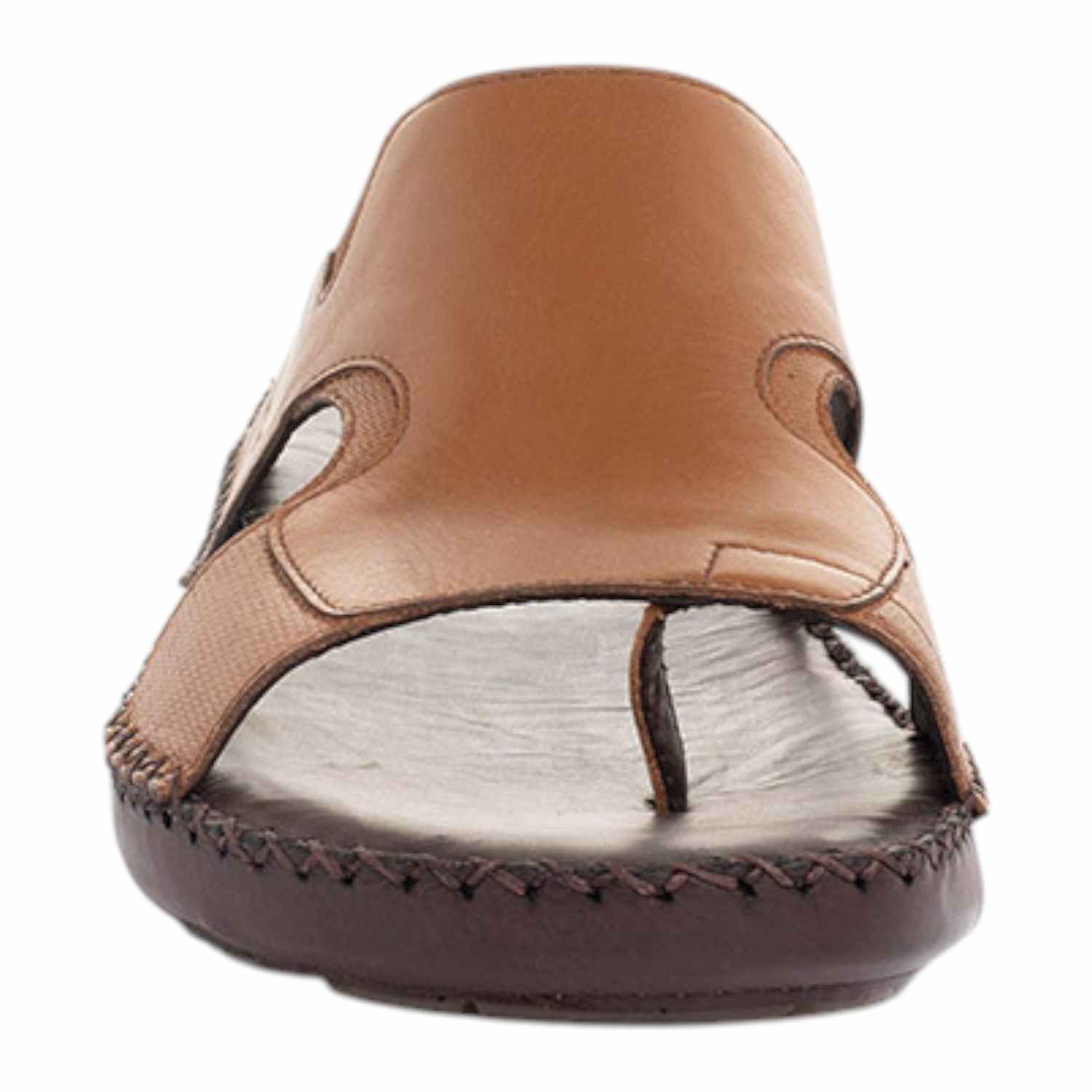 Mens Leather slipper Tan