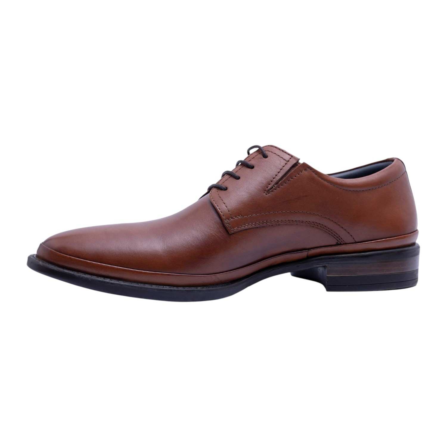Mens Shoe Formal Laceup Cognac
