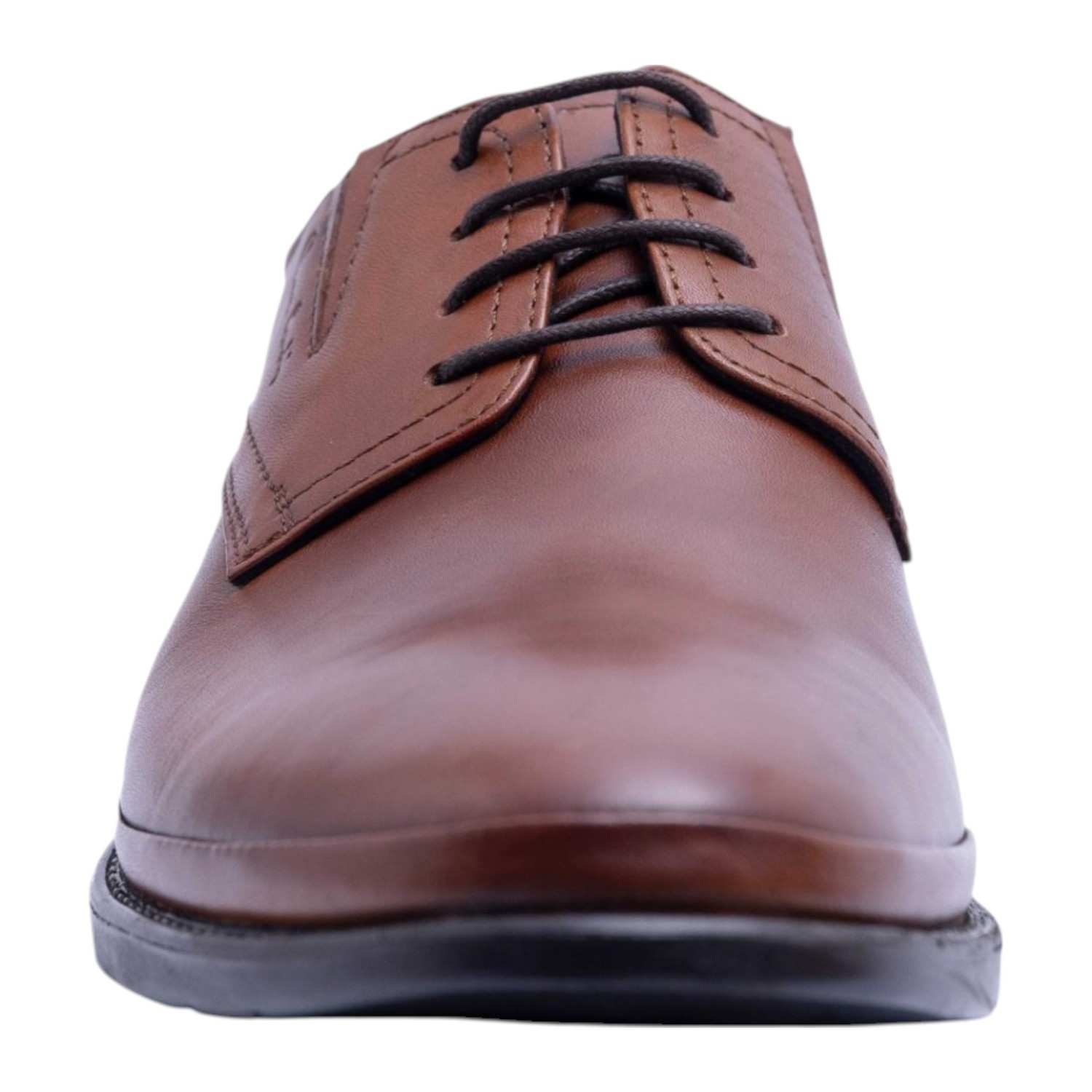 Mens Shoe Formal Laceup Cognac
