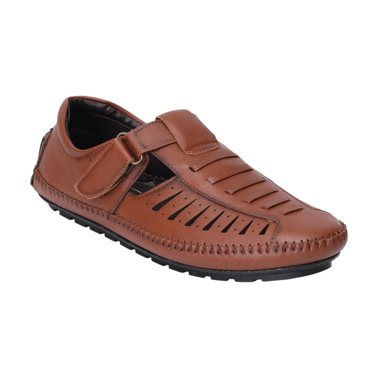Men Tan Comfort Sandals