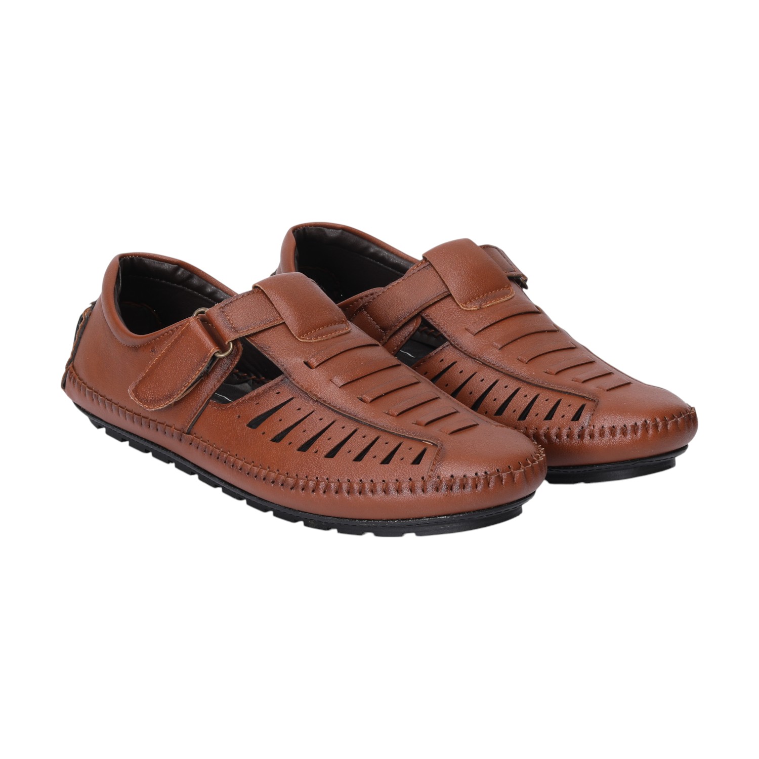 Men Tan Comfort Sandals