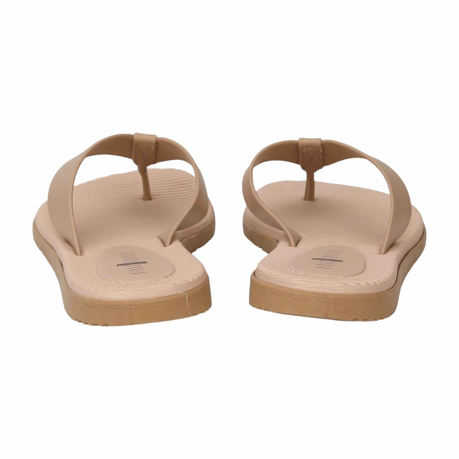 Women Blush Ribbed Comfort Thongs