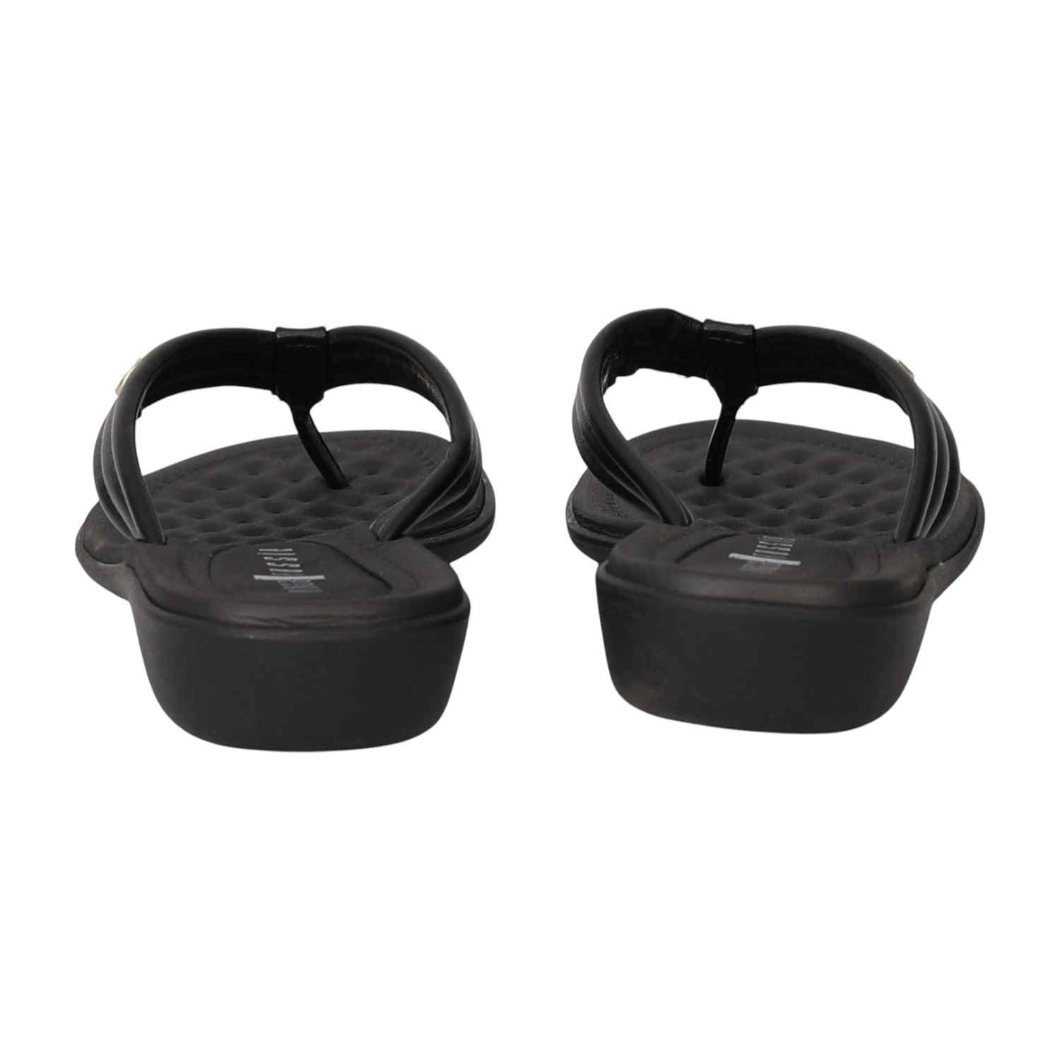 Women Black Casual Everyday Thong Sandals