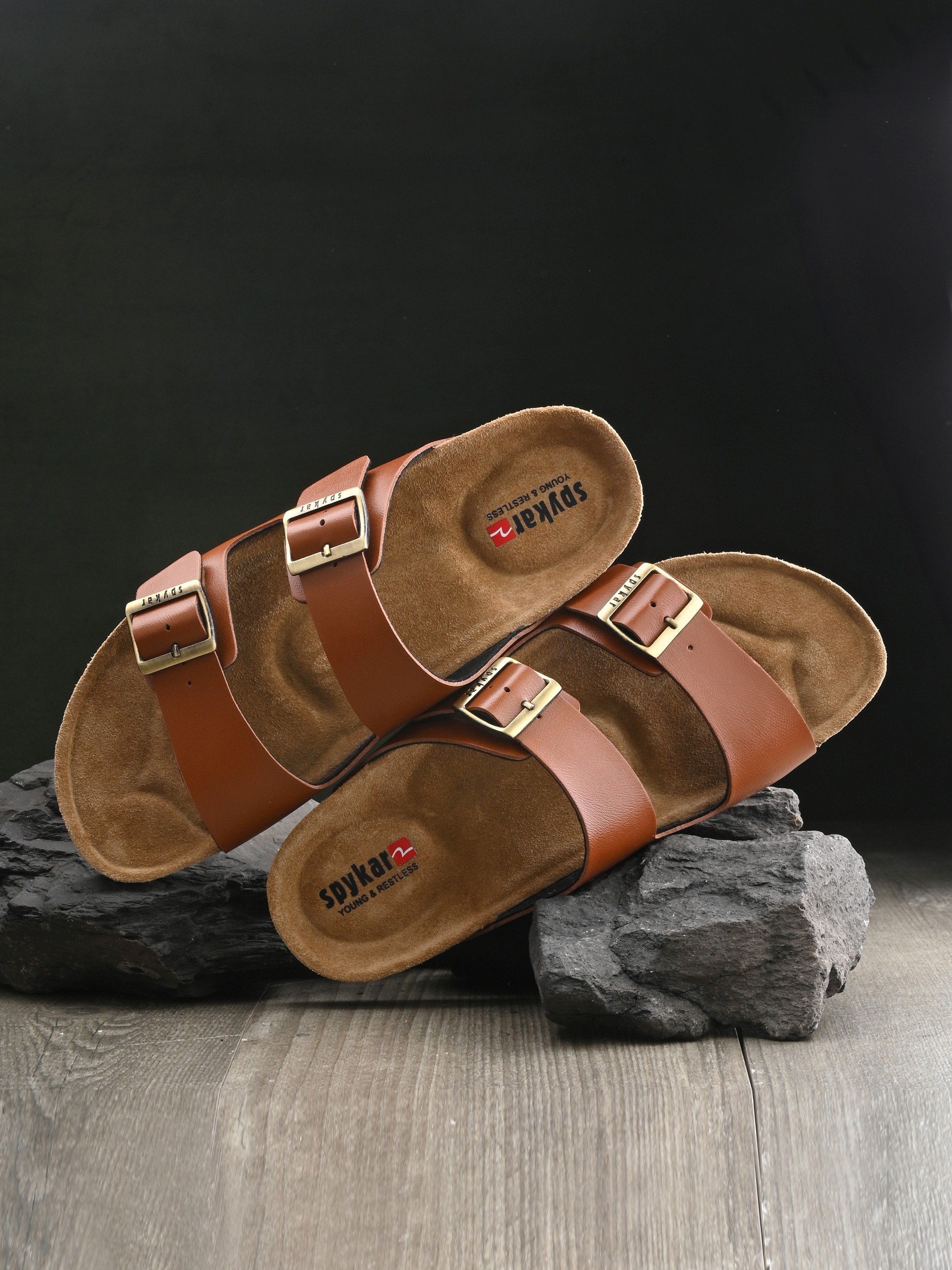 Guido Men Tan Comfort Sandals