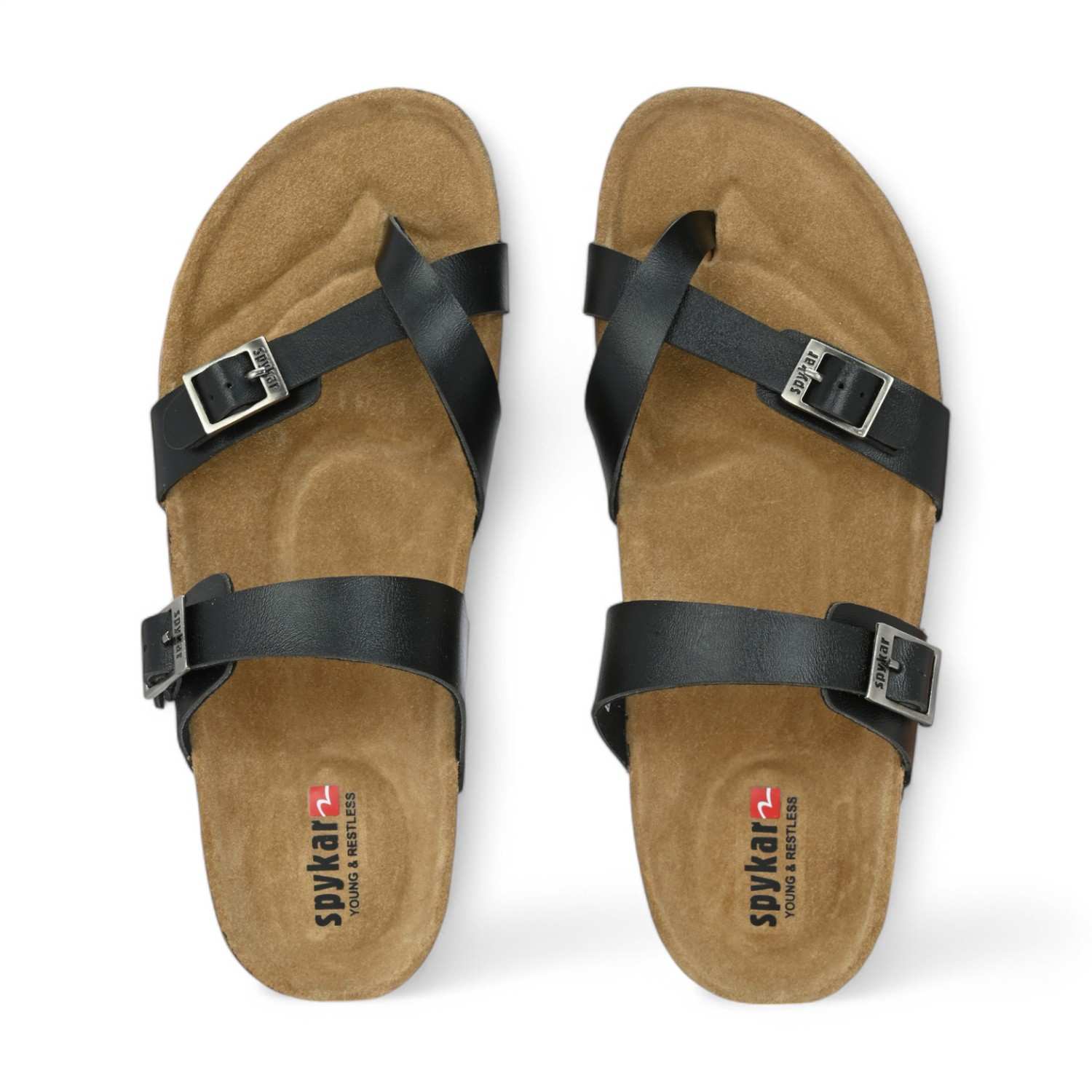 Gio Men Black Comfort Sandals