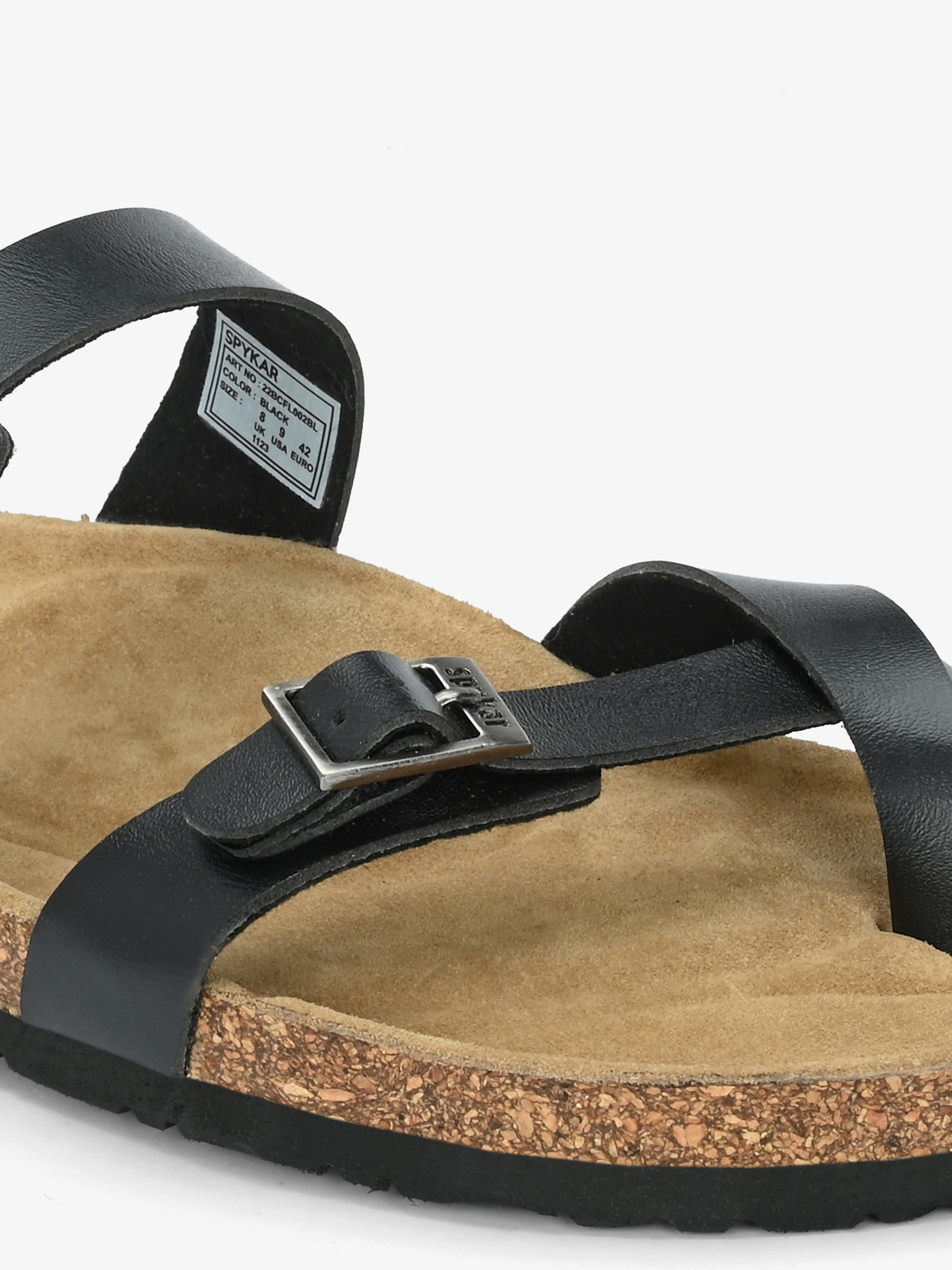 Gio Men Black Comfort Sandals
