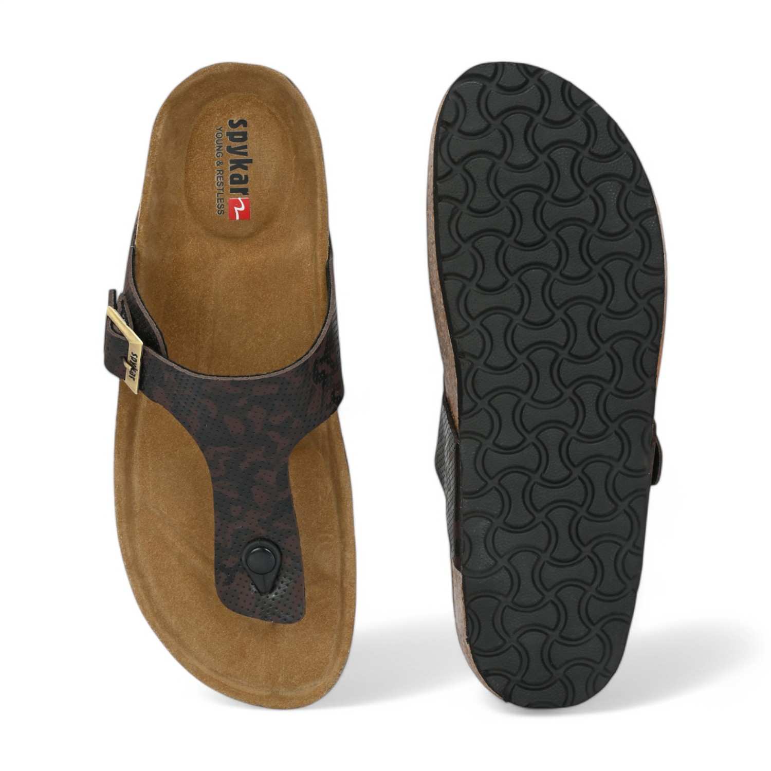 Tino Men Brown Comfort Sandals
