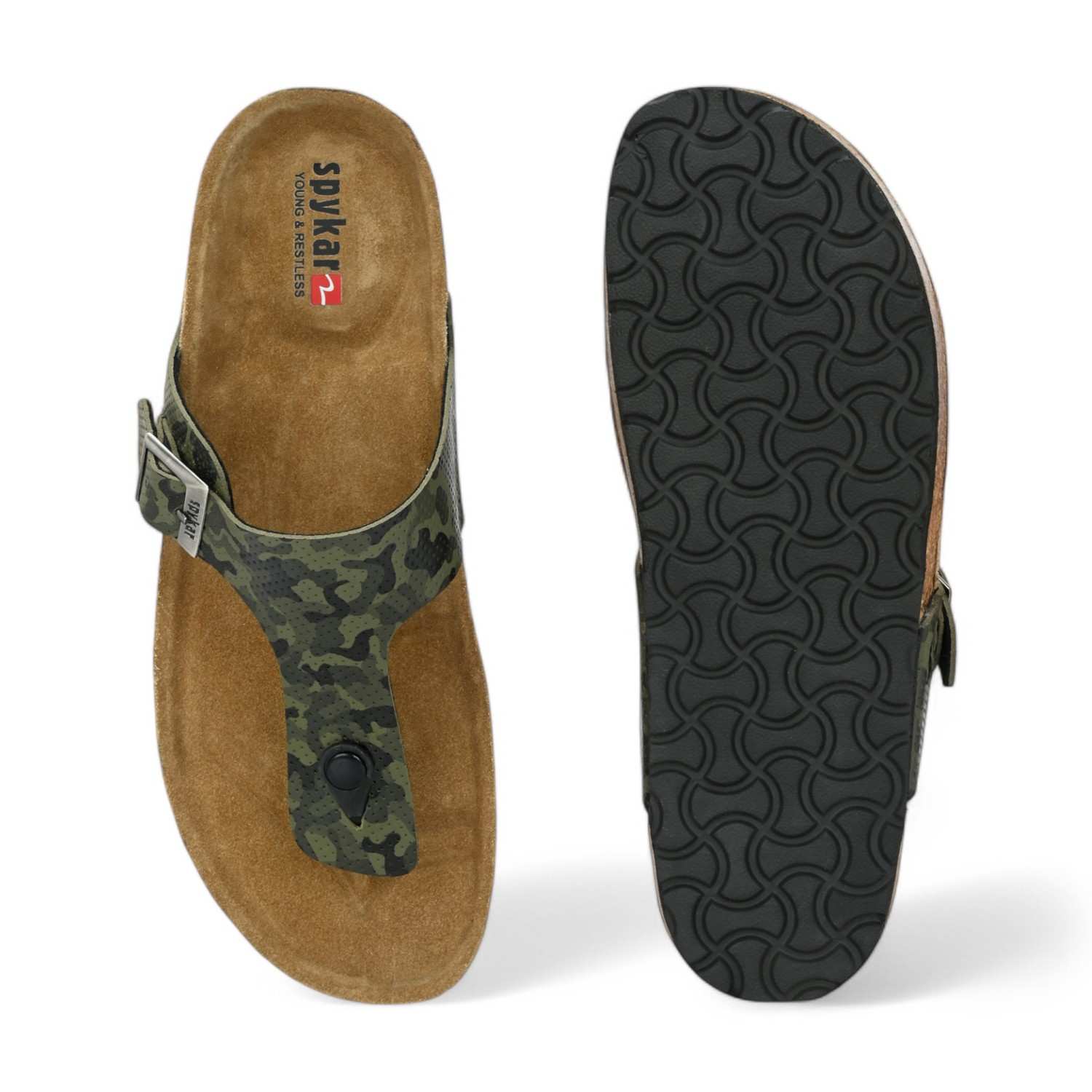 Tino Men Olive Comfort Sandals