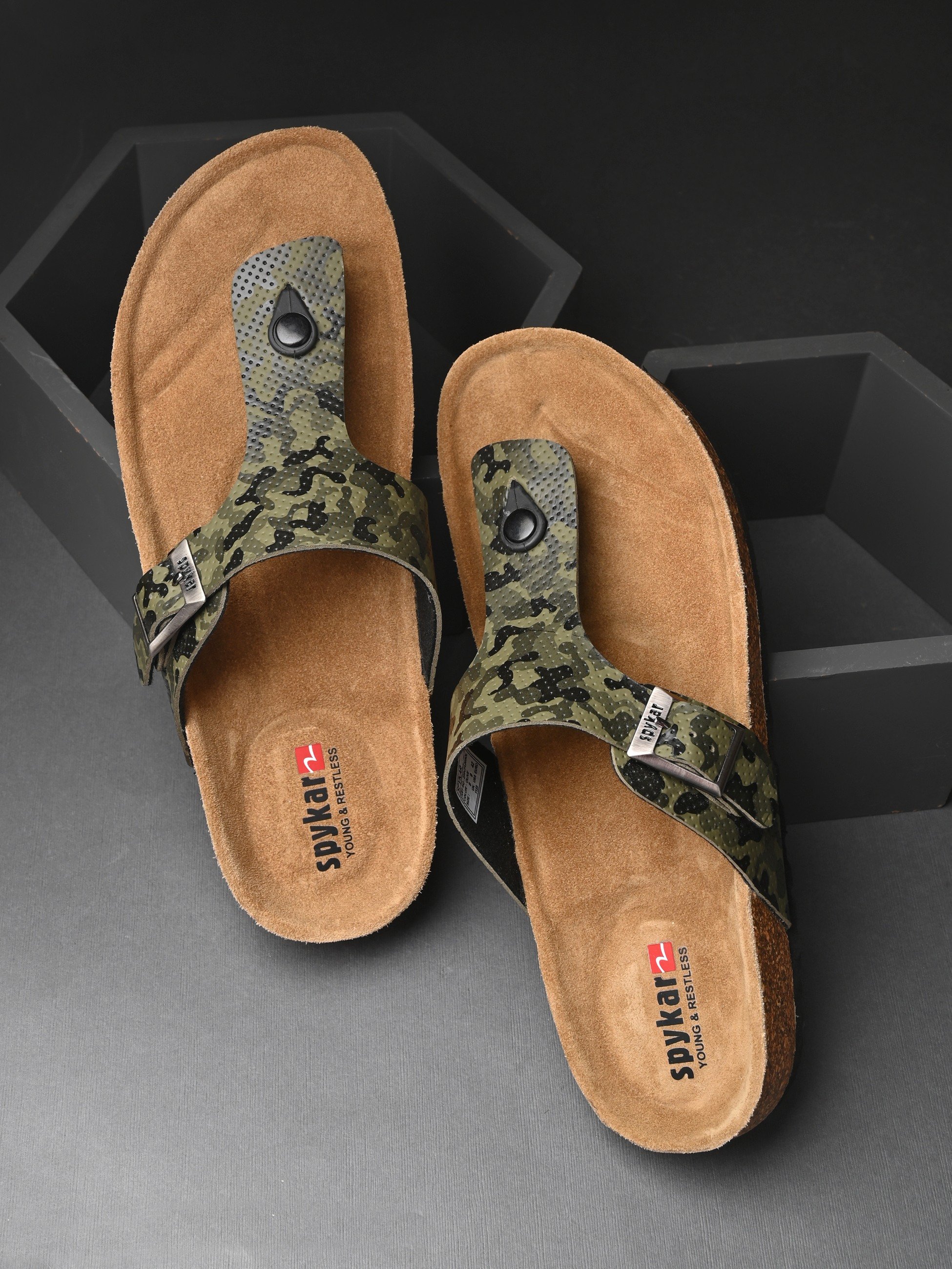 Tino Men Olive Comfort Sandals