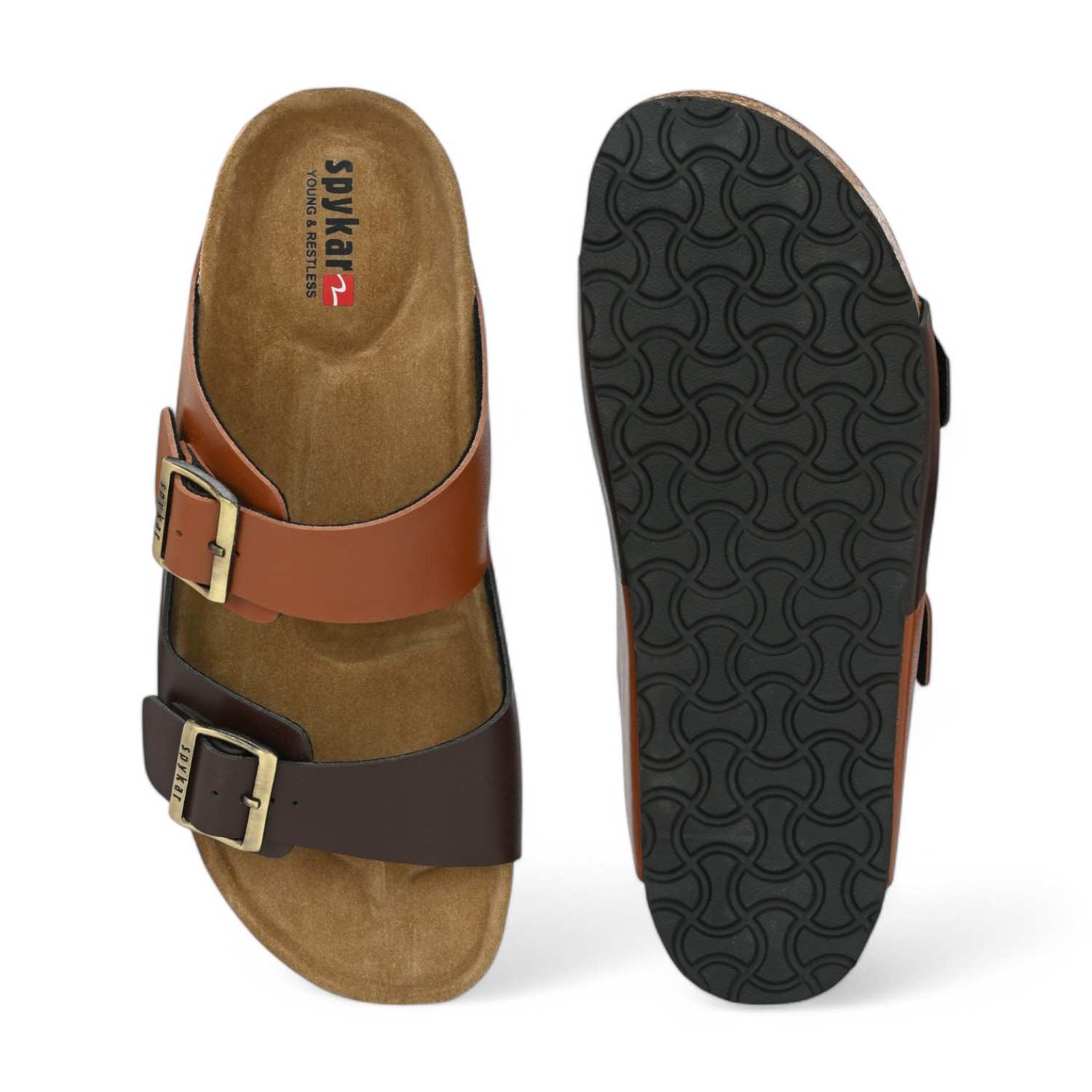 Rodol Men Brown-Tan Comfort Sandals