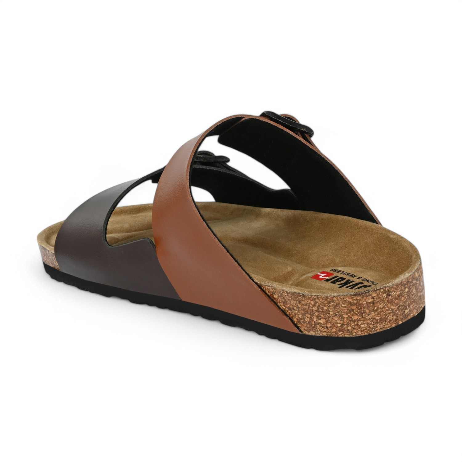 Rodol Men Brown-Tan Comfort Sandals