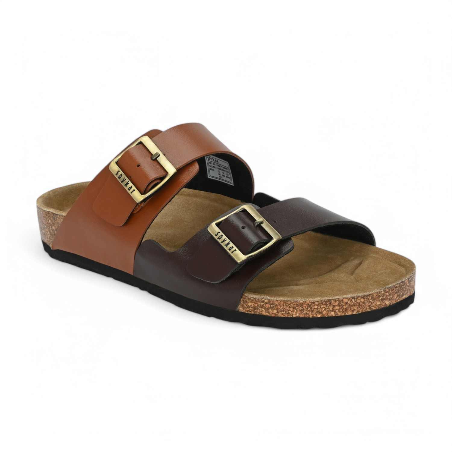 Rodol Men Brown-Tan Comfort Sandals