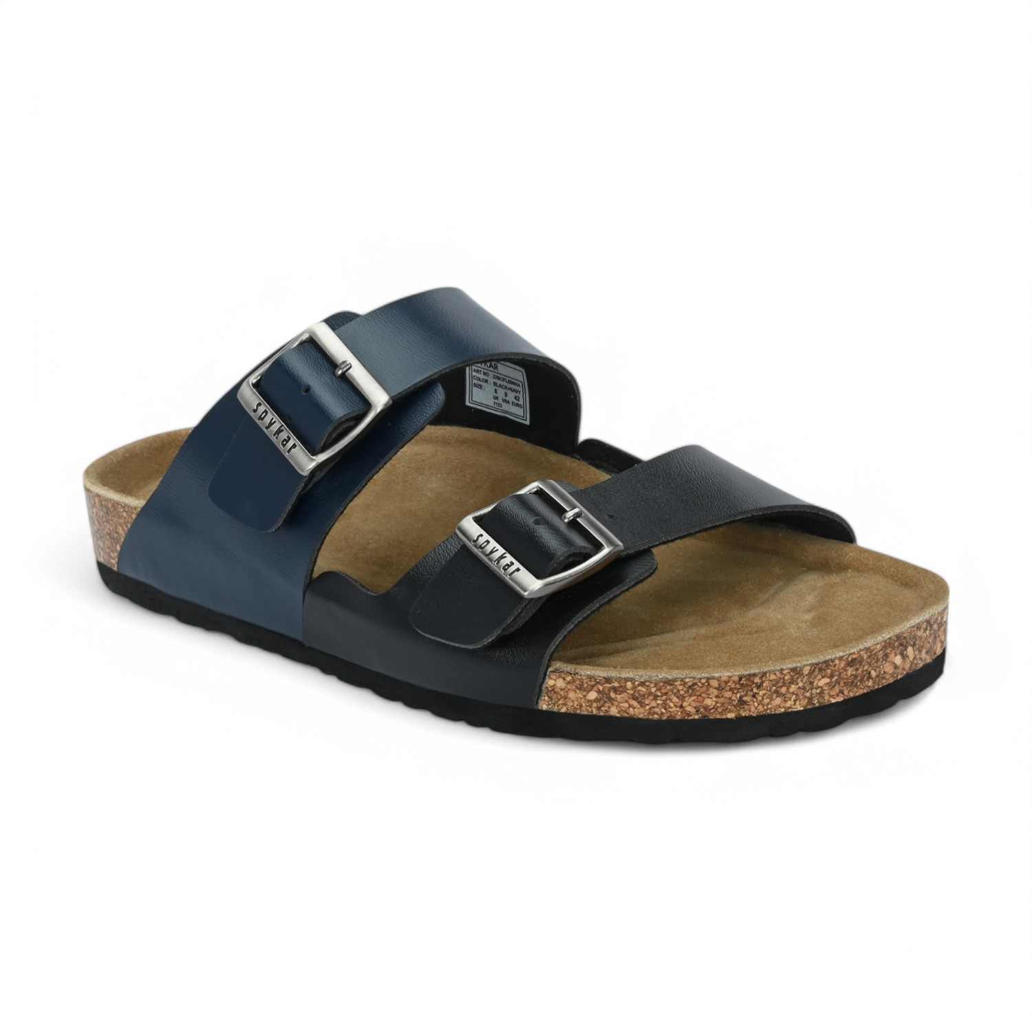 Rodol Men Black-Navy Comfort Sandals
