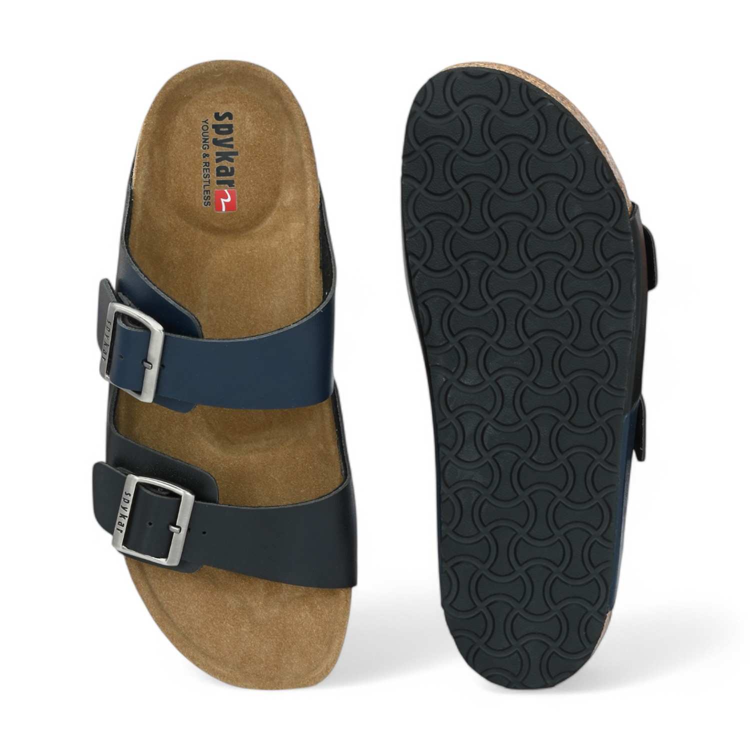 Rodol Men Black-Navy Comfort Sandals