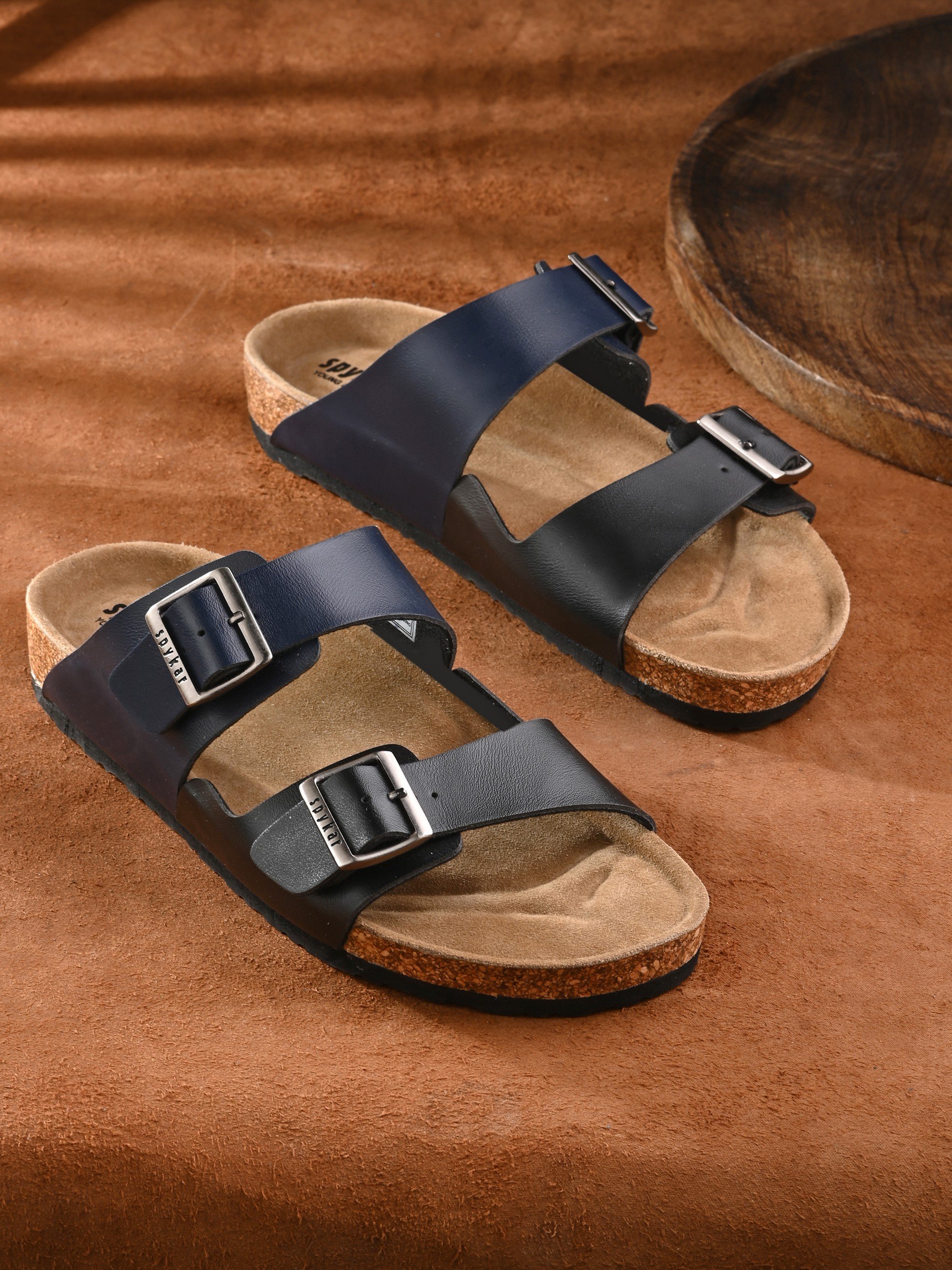 Rodol Men Black-Navy Comfort Sandals