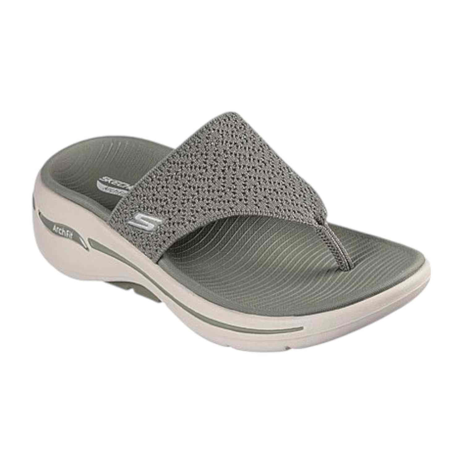 Olive Women Go Walk Arch Fit Sandal-Wee Slippers