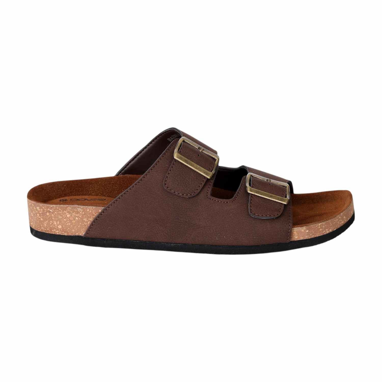 Men’s Brown Vintage Buckle Slides