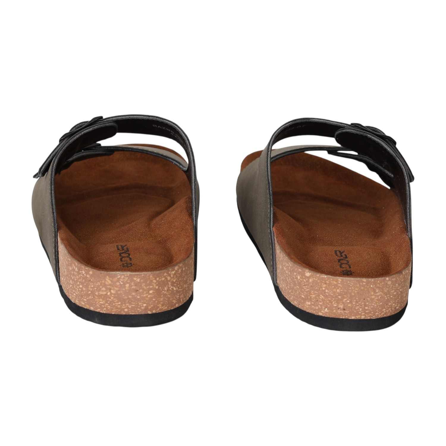 Men’s Olive Vintage Buckle Slides