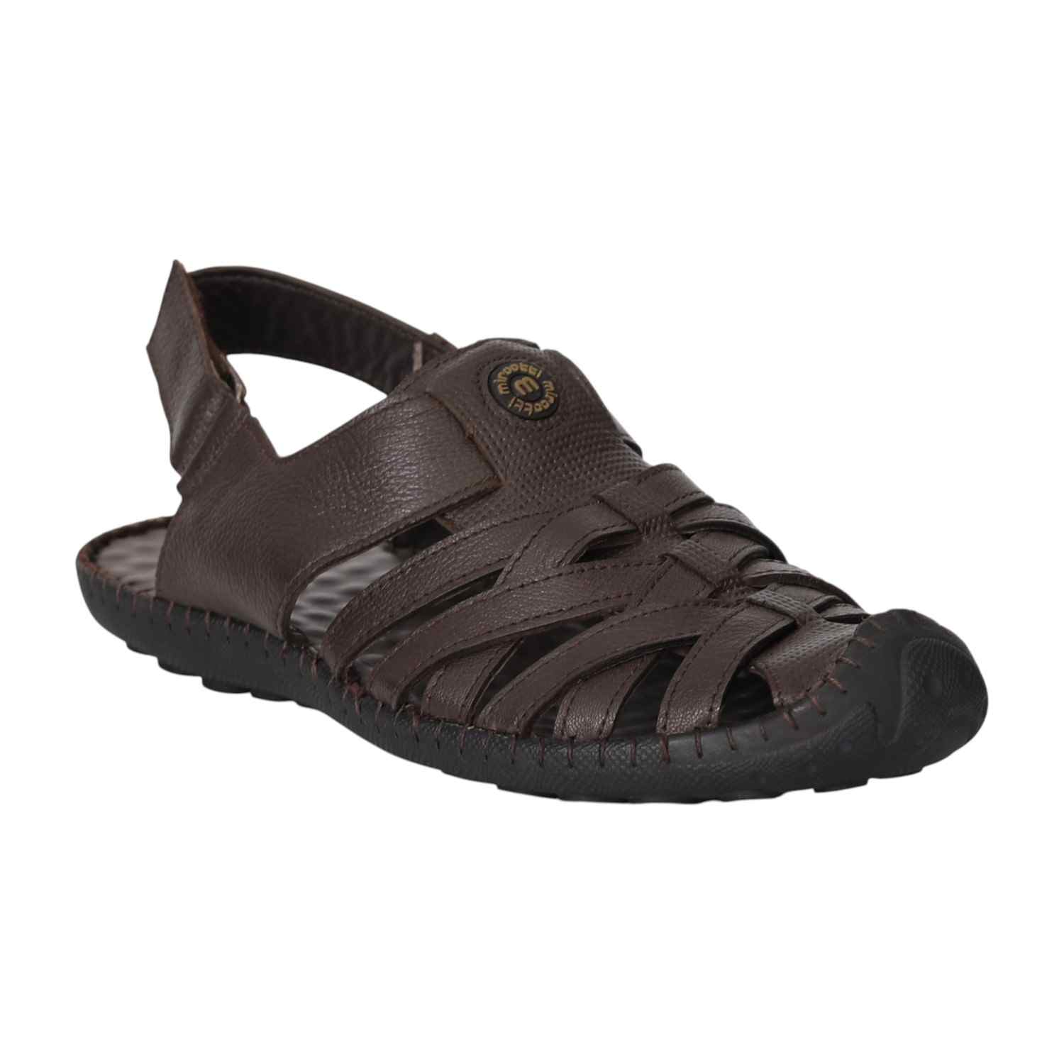 Men Brown Fisherman Sandals