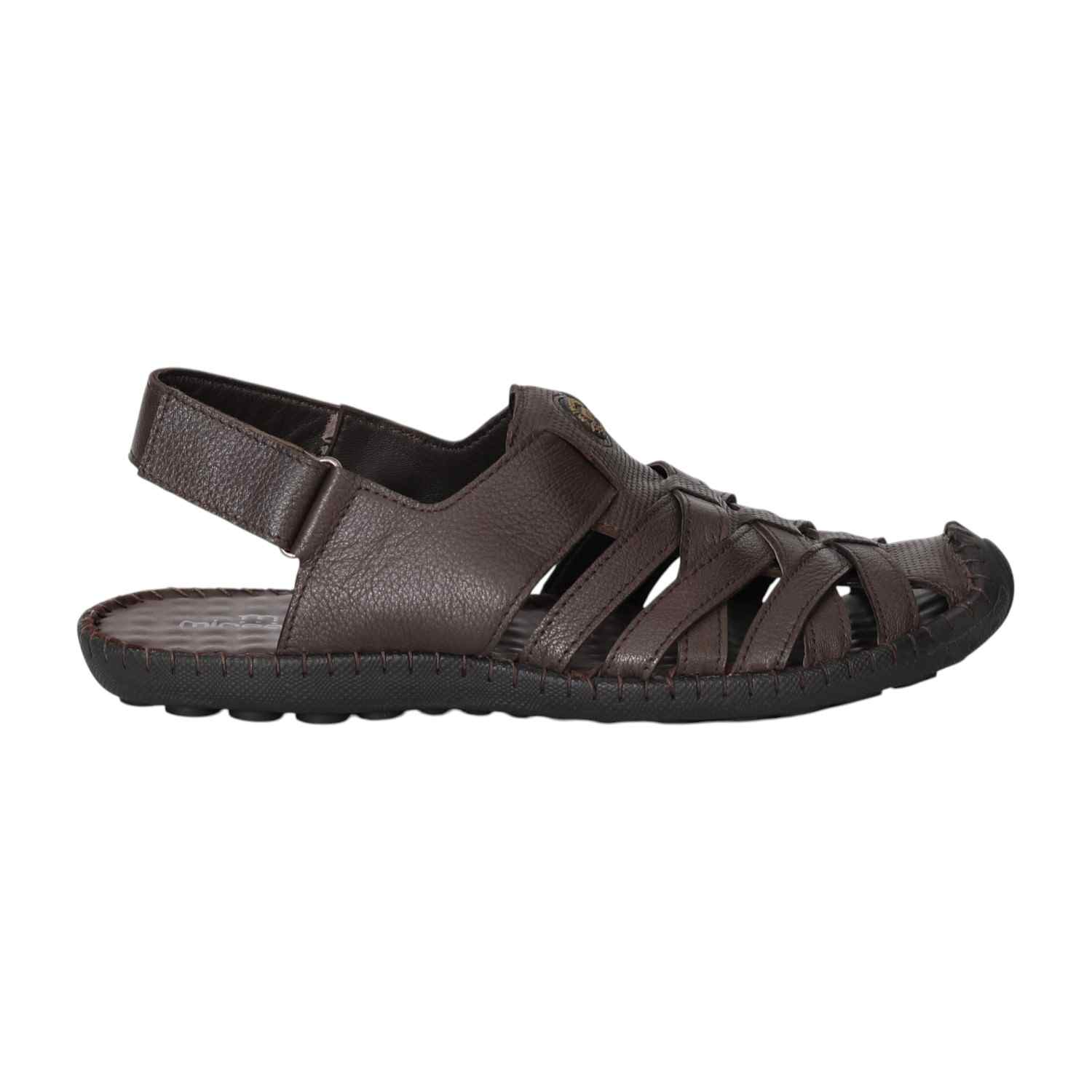 Men Brown Fisherman Sandals