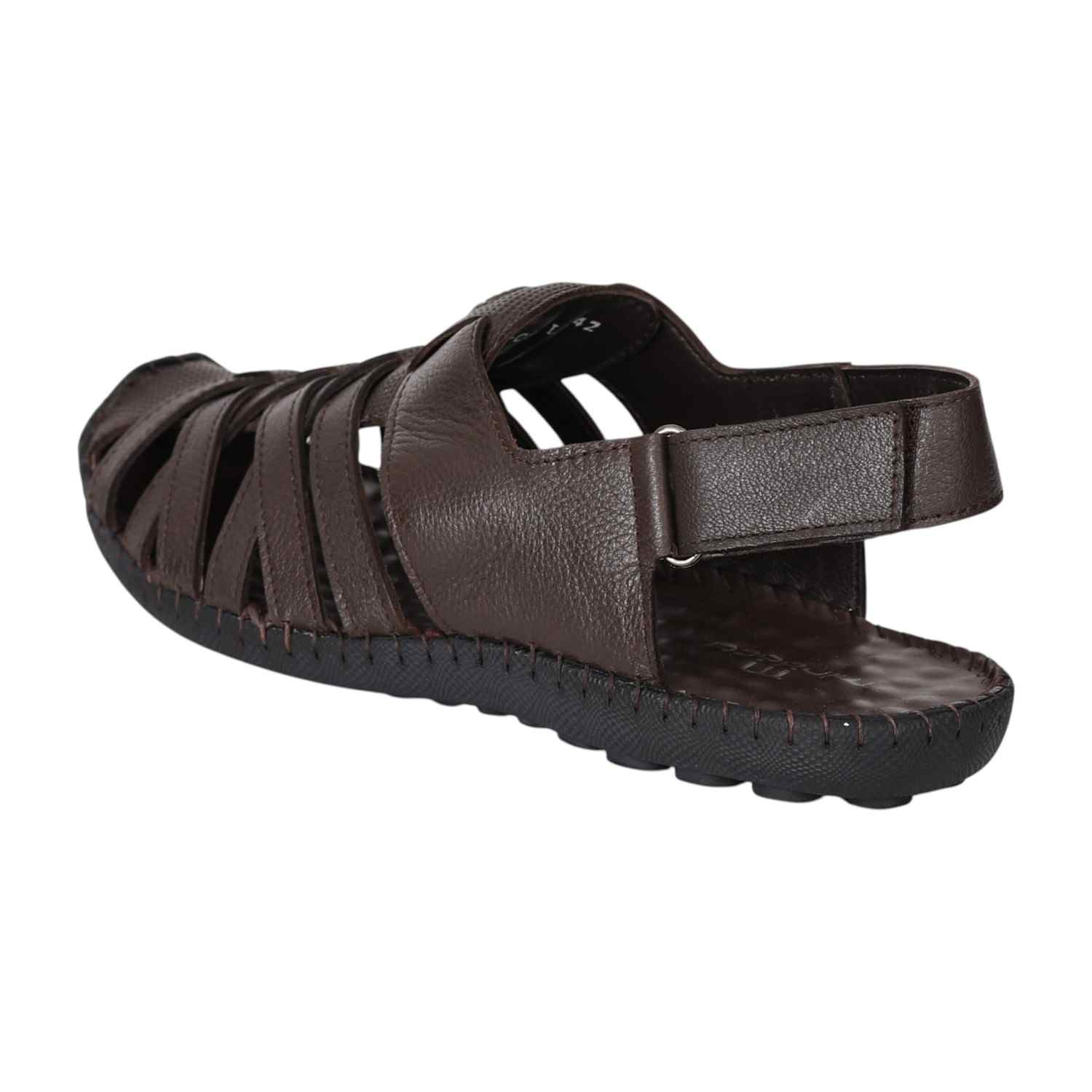 Men Brown Fisherman Sandals