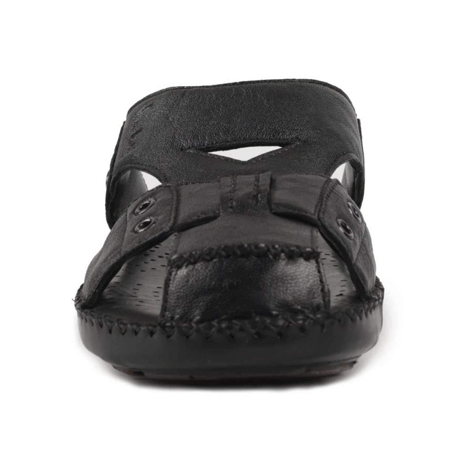 Mens Leather slipper Black