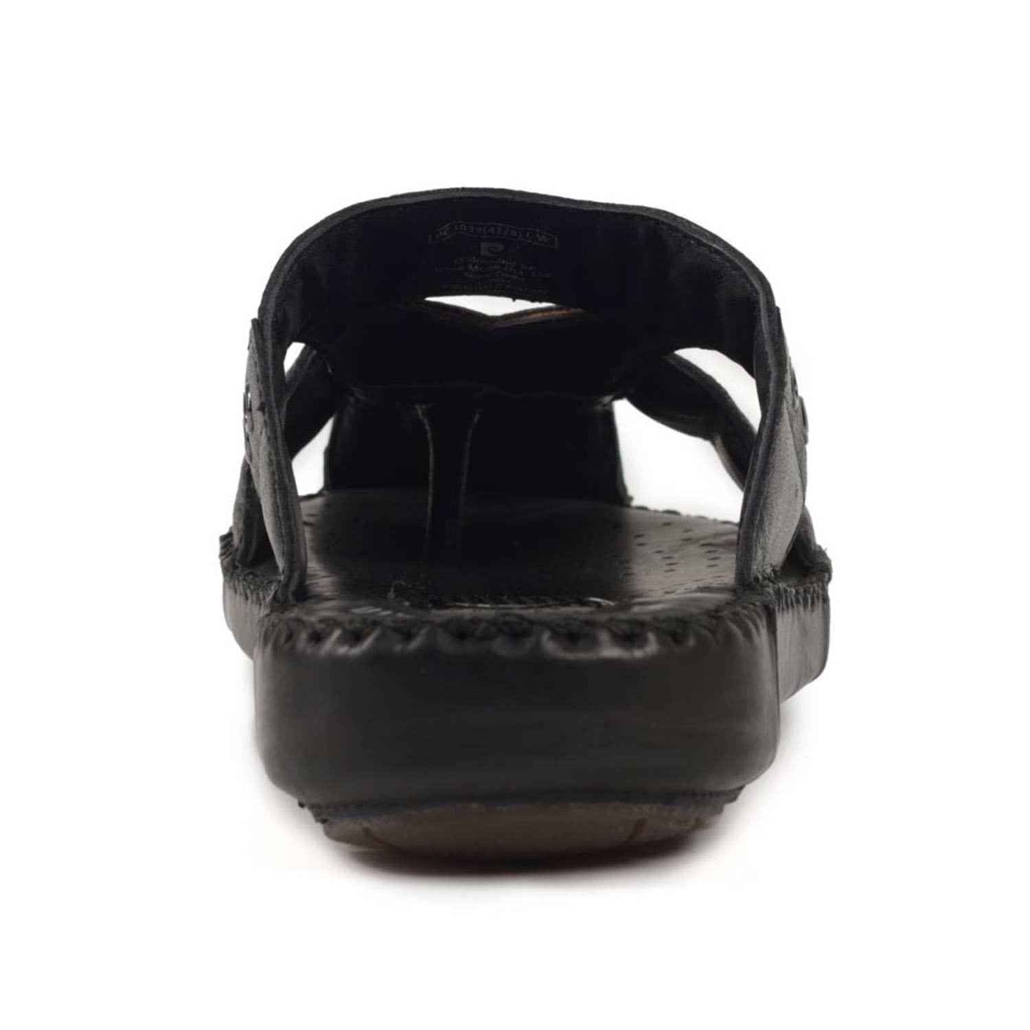 Mens Leather slipper Black