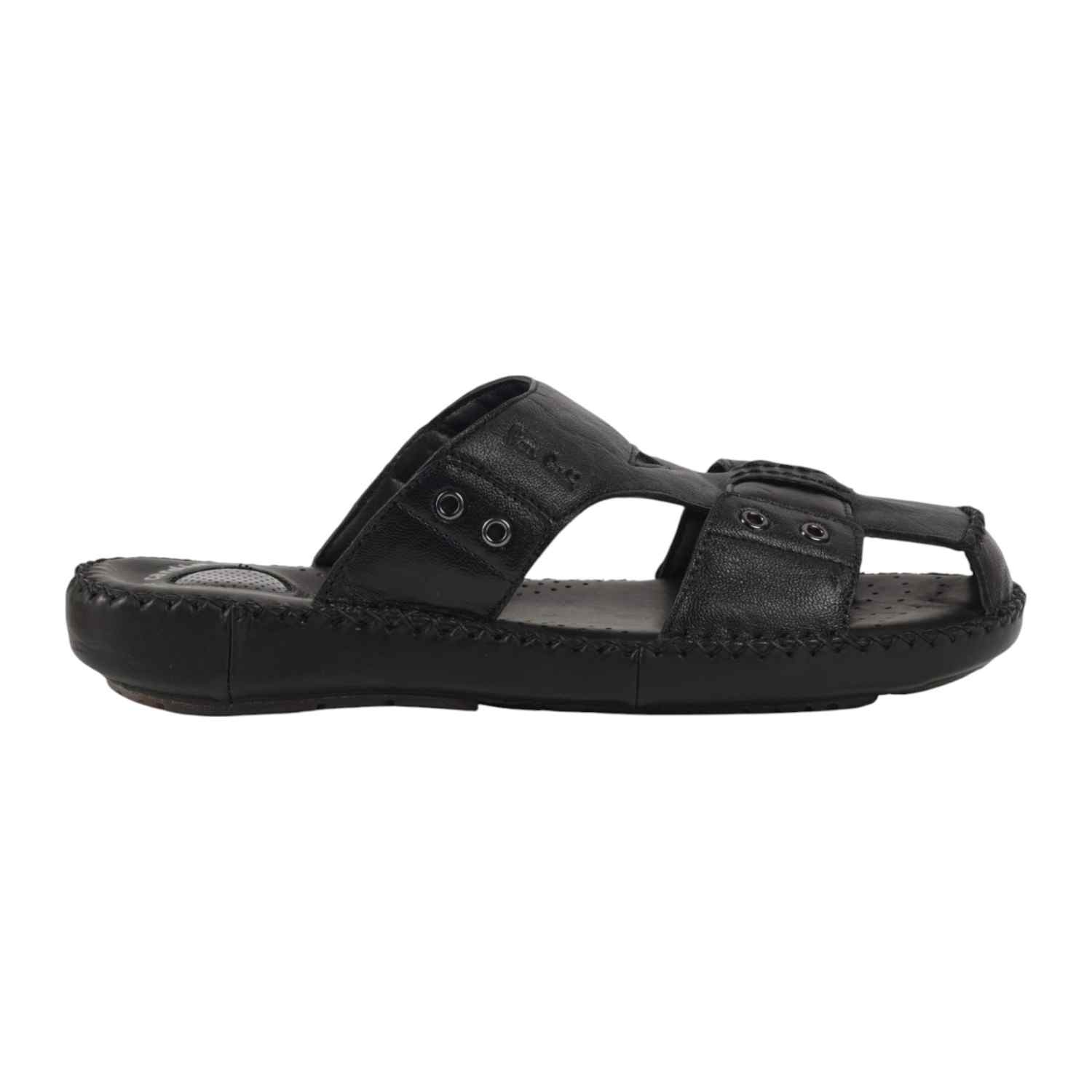 Mens Leather slipper Black