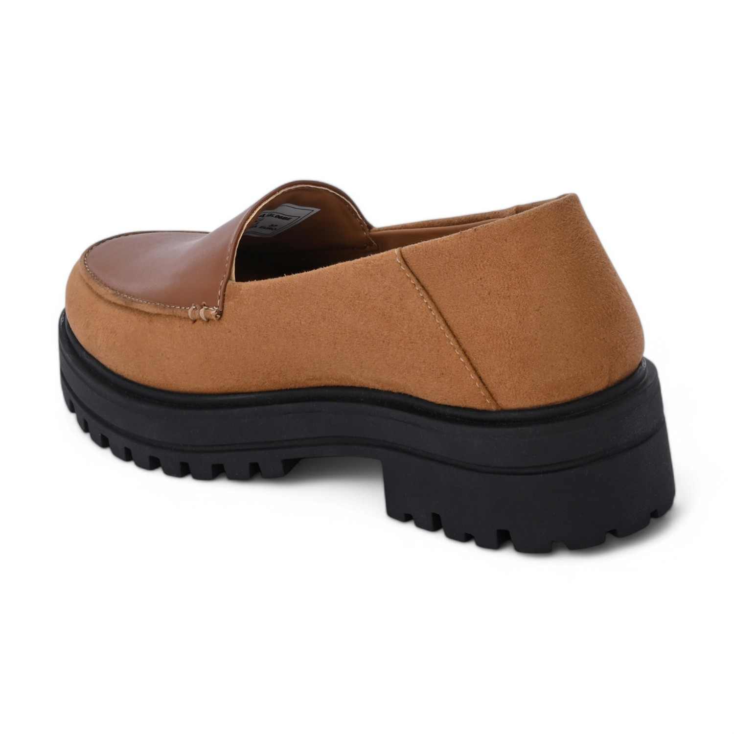 Nova Womens Beige Heeled Loafers